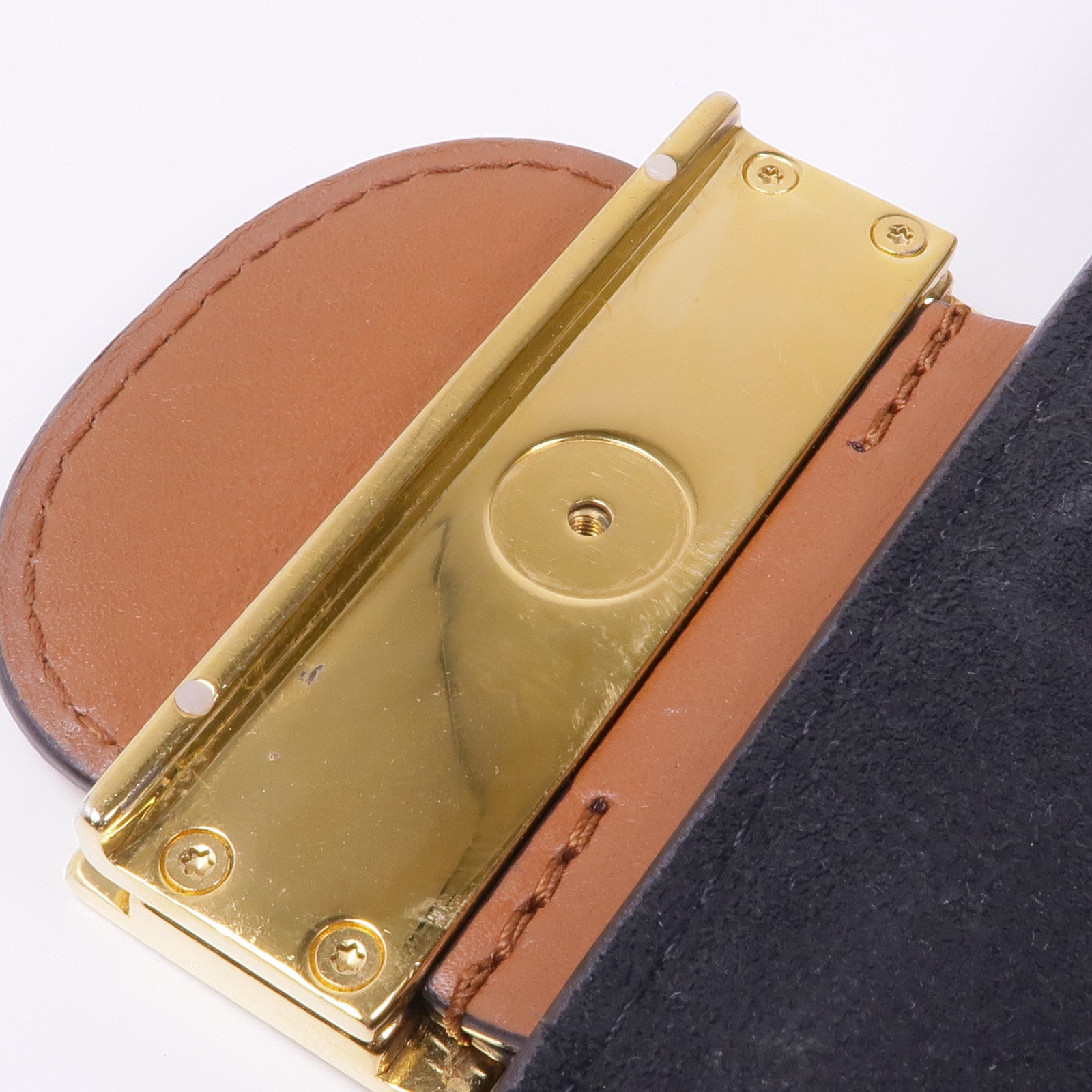 LOUIS VUITTON Monogram Reverse Mini Dauphine金扣肩背袋