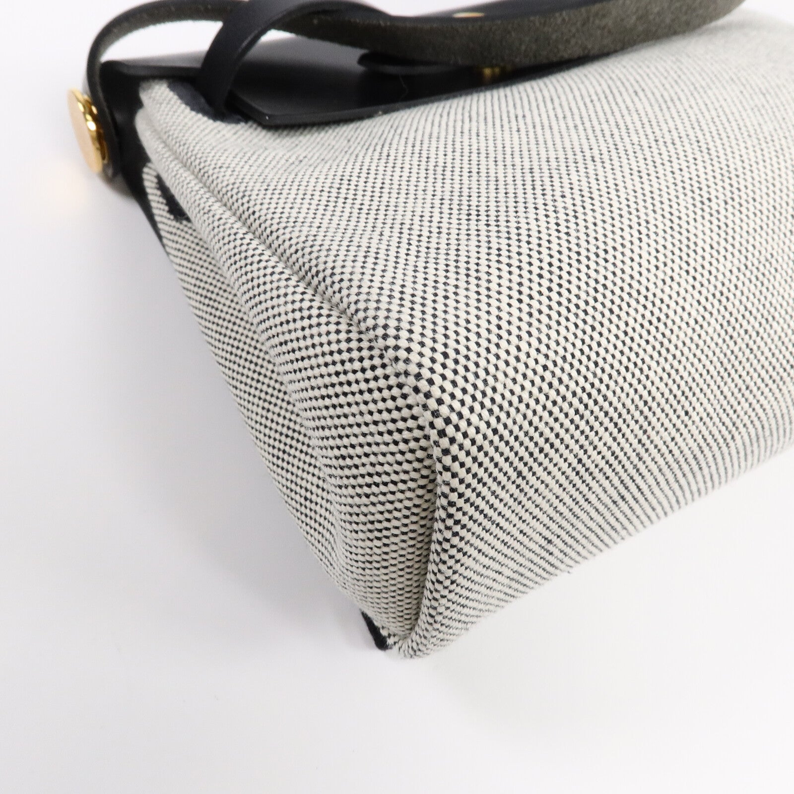 HERMES 帆布Mini Herbag肩背袋