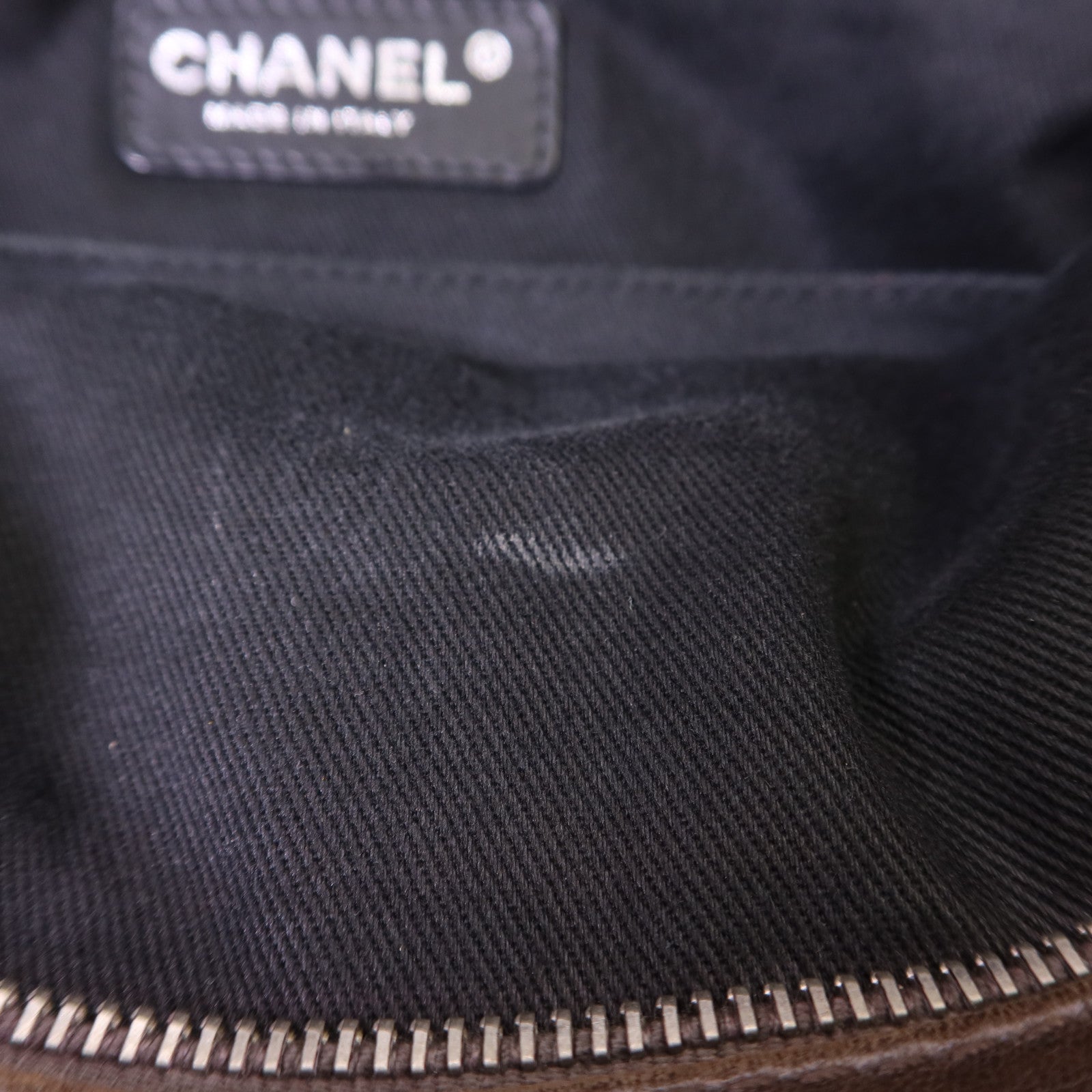 CHANEL 羊皮皮革Shoulder Bag銀扣肩背袋