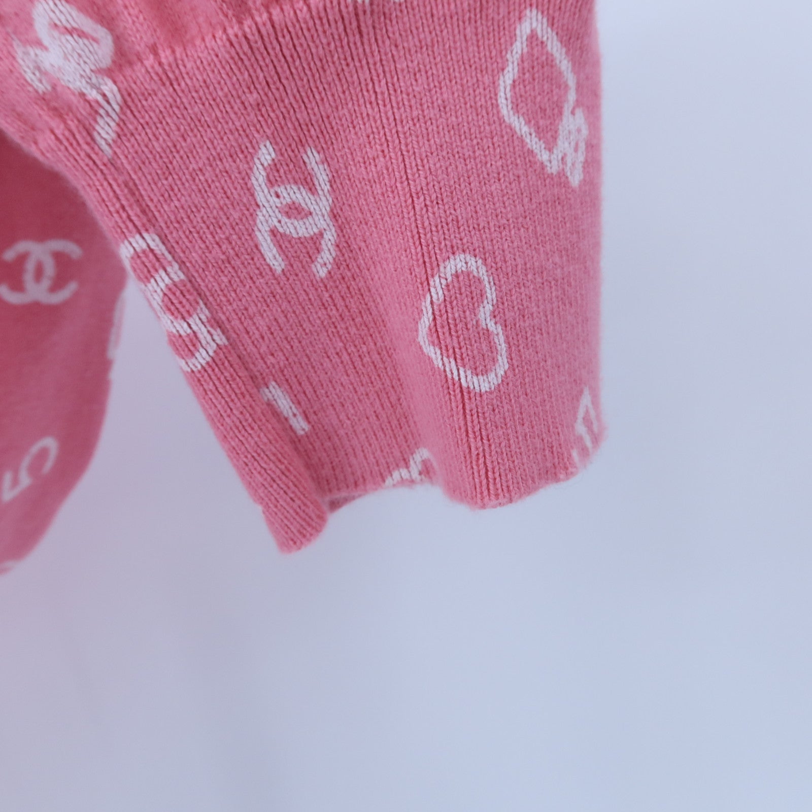 CHANEL Cashmere/Silk Look 38 Knitted Top針織