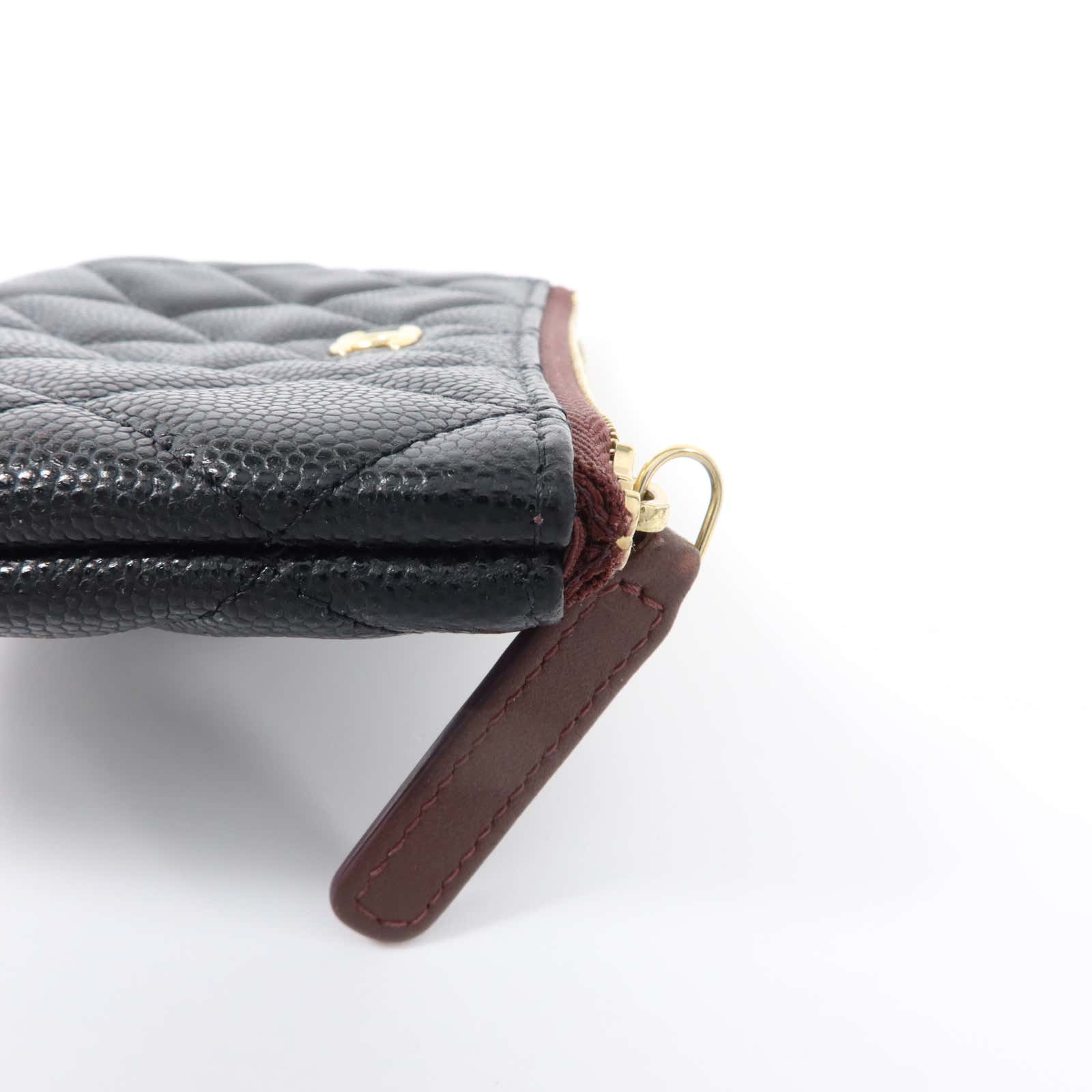 CHANEL 牛皮皮革Classic Mini O-Case Pouch金扣小袋