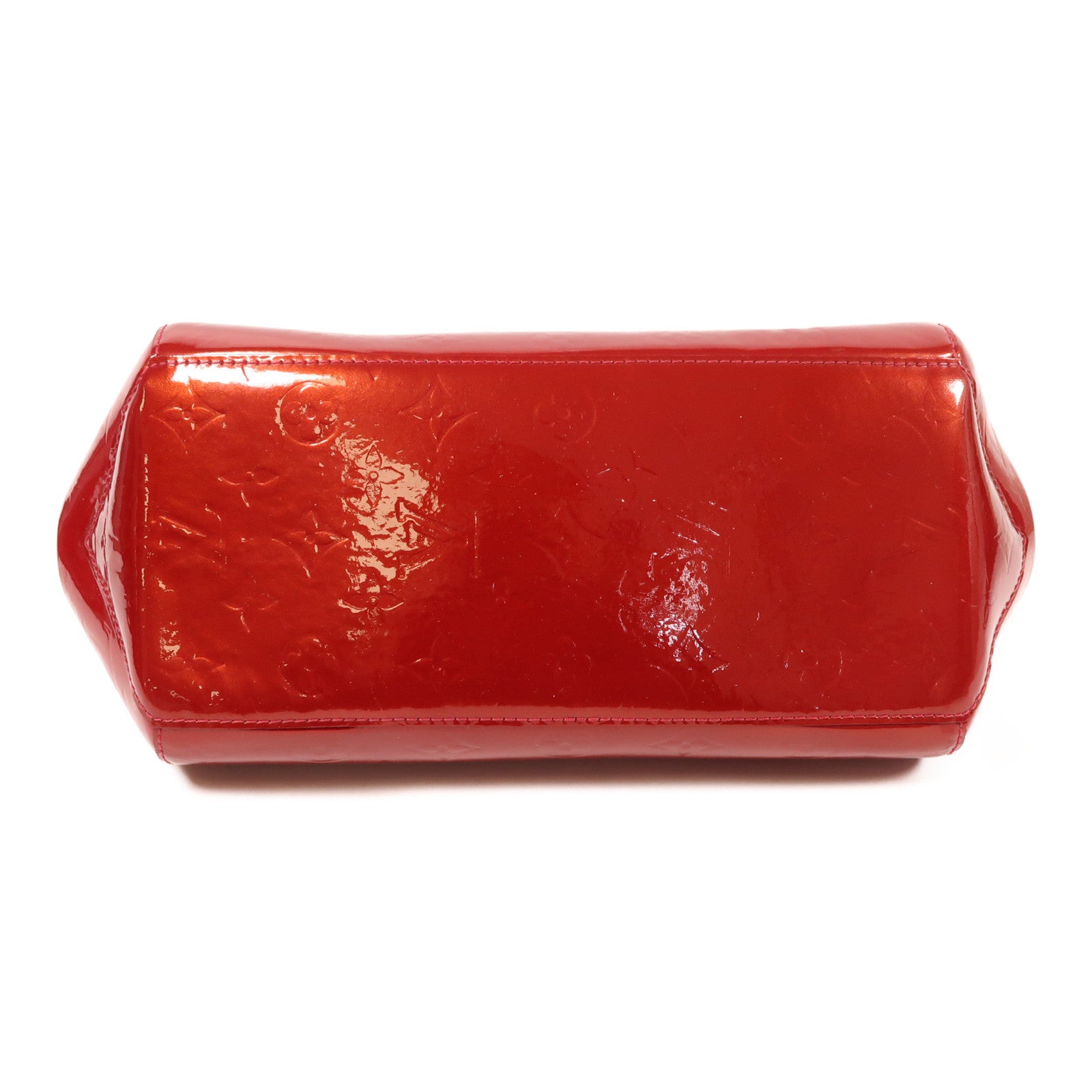 LOUIS VUITTON Monogram Vernis Sherwood金扣手挽袋