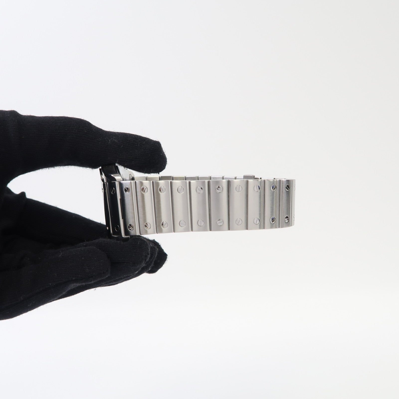 CARTIER Santos De Cartier Large不鏽鋼手錶自動機芯深藍色