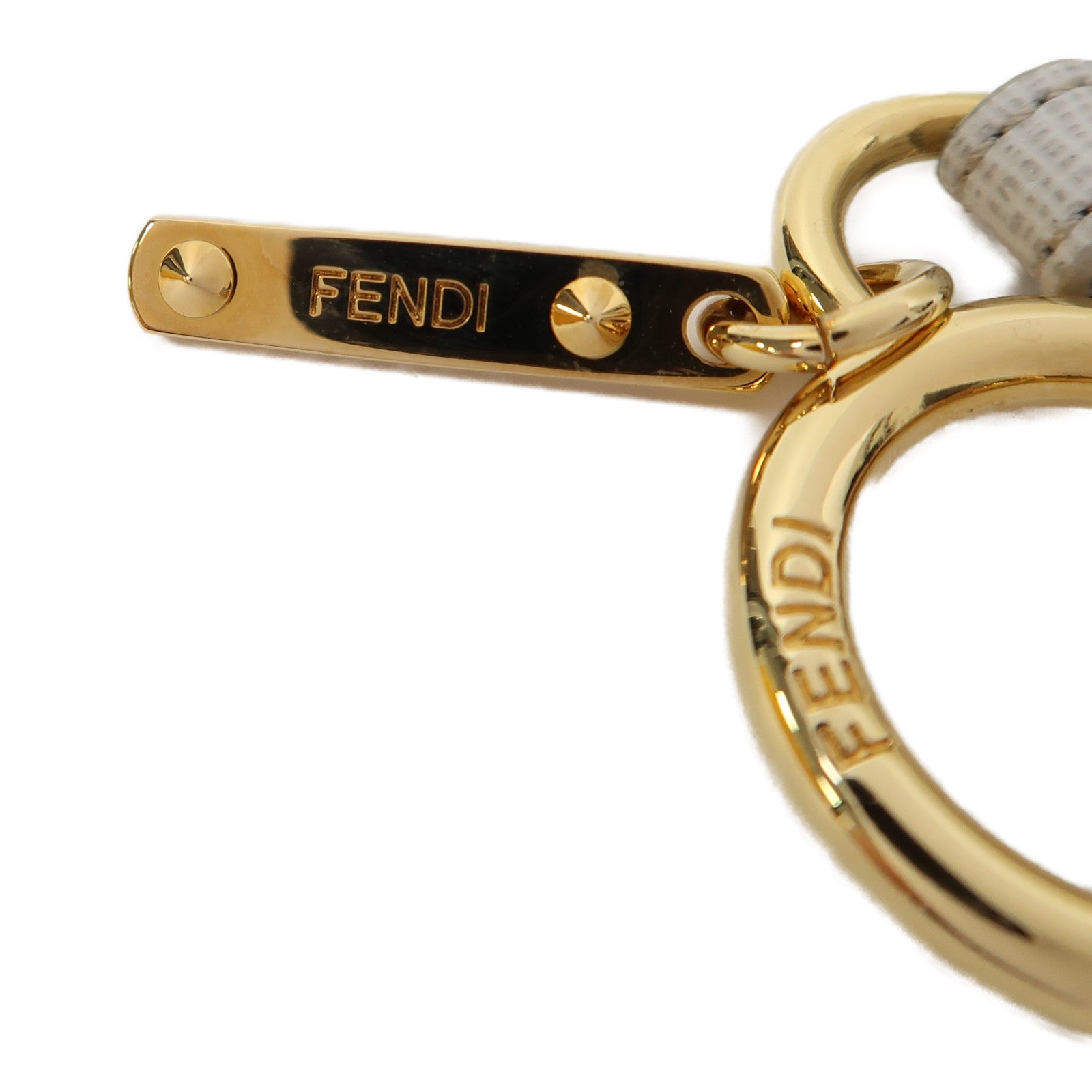 FENDI 毛茸Charm掛飾白色