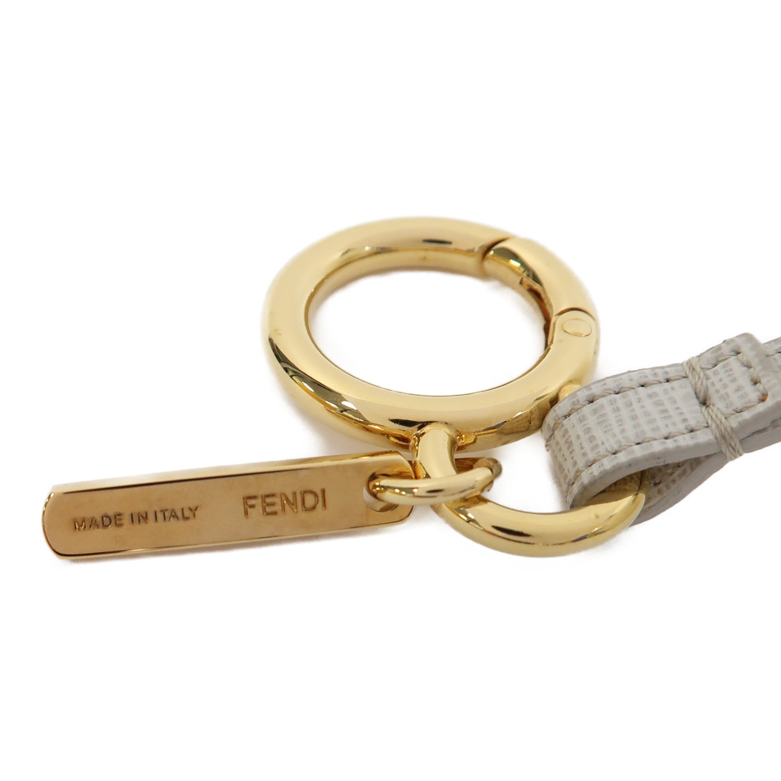 FENDI 毛茸Charm掛飾白色