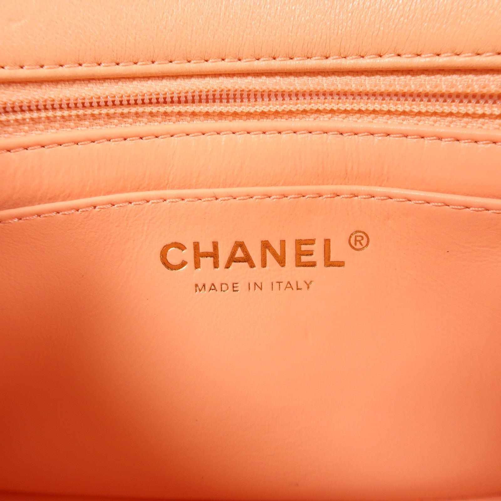 CHANEL 羊皮皮革Chain Shoulder金扣鏈帶肩背袋