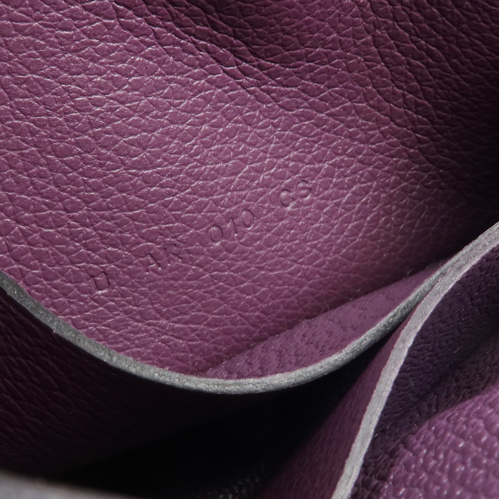 HERMES 【激減優惠】Evercolor皮革Constance Slim金扣錢包Cassis/Bleu Royal