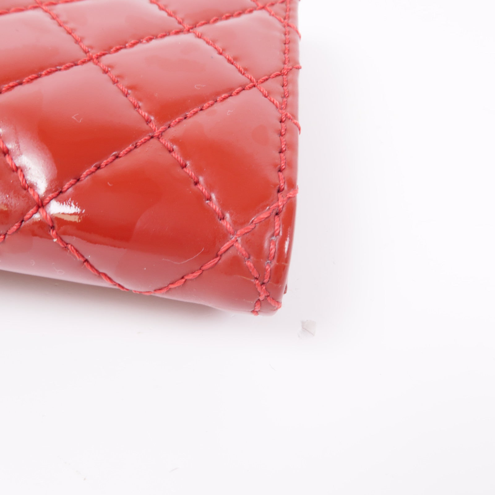 CHANEL 漆皮皮革Chain Shoulder Bag銀扣鏈帶肩背袋