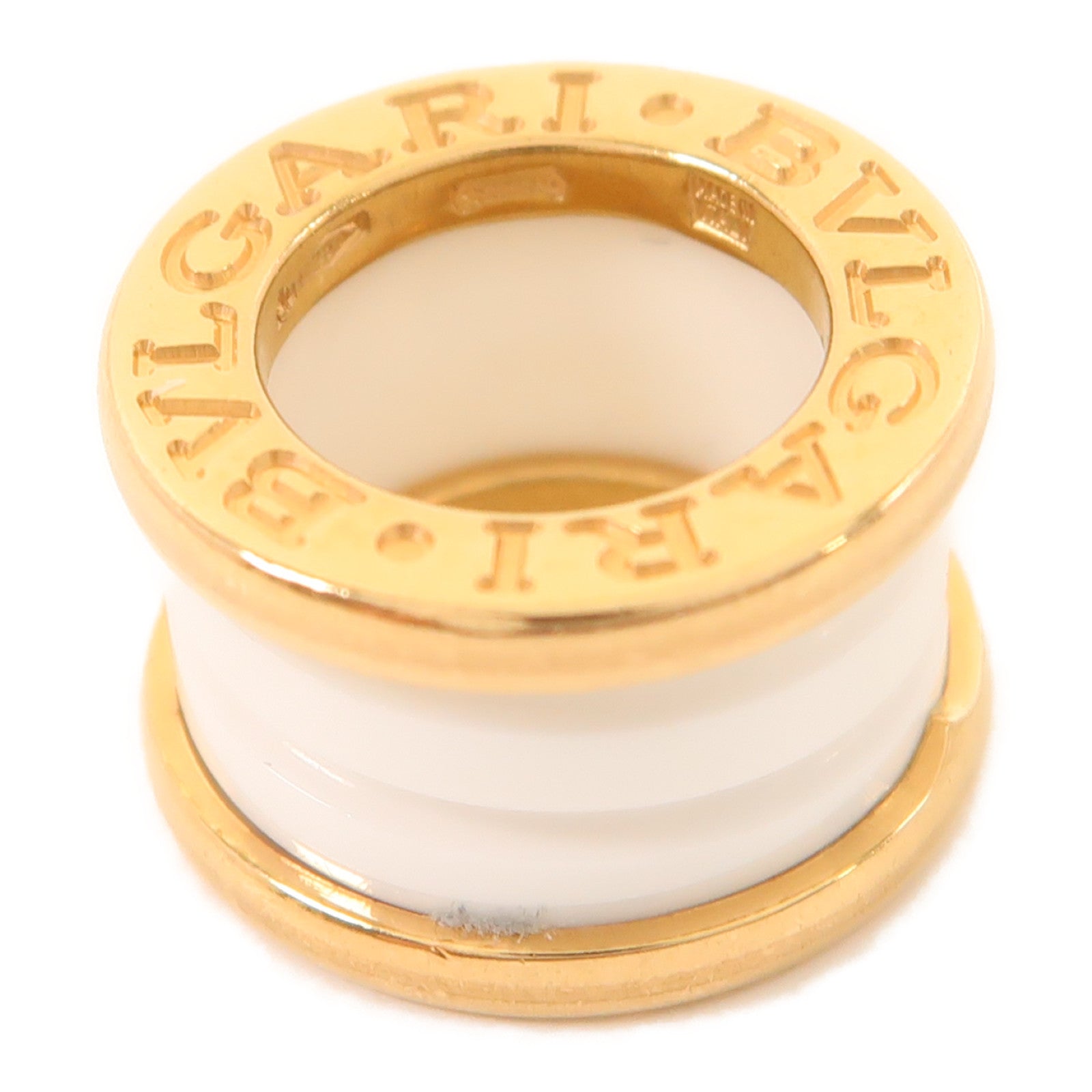 BVLGARI 18K玫瑰金/陶瓷B.zero1 Necklace項鍊白色