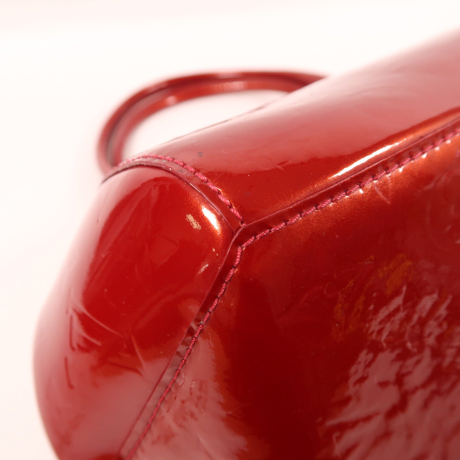 LOUIS VUITTON Monogram Vernis Sherwood金扣手挽袋