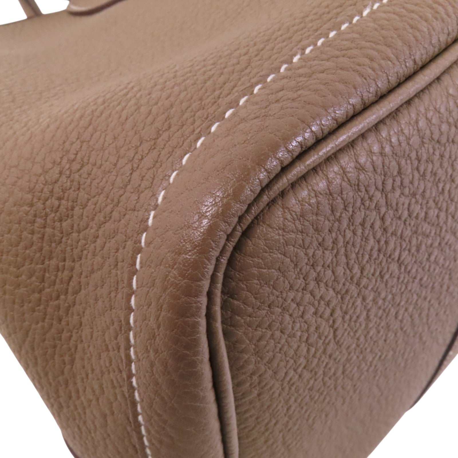 HERMES Negonda皮革GardenParty PM銀扣手挽袋