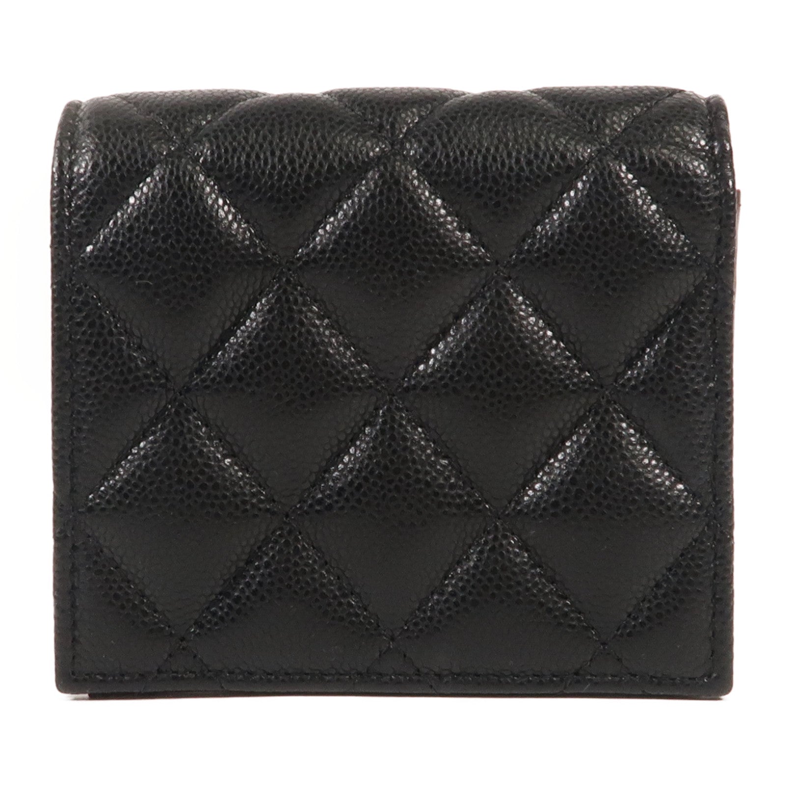 CHANEL 牛皮皮革Wallet金扣錢包