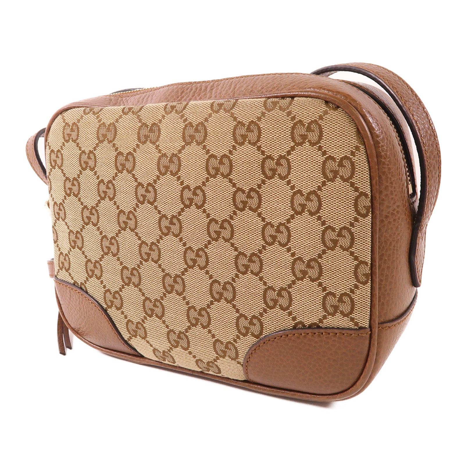 GUCCI 帆布Shoulder Bag金扣肩背袋