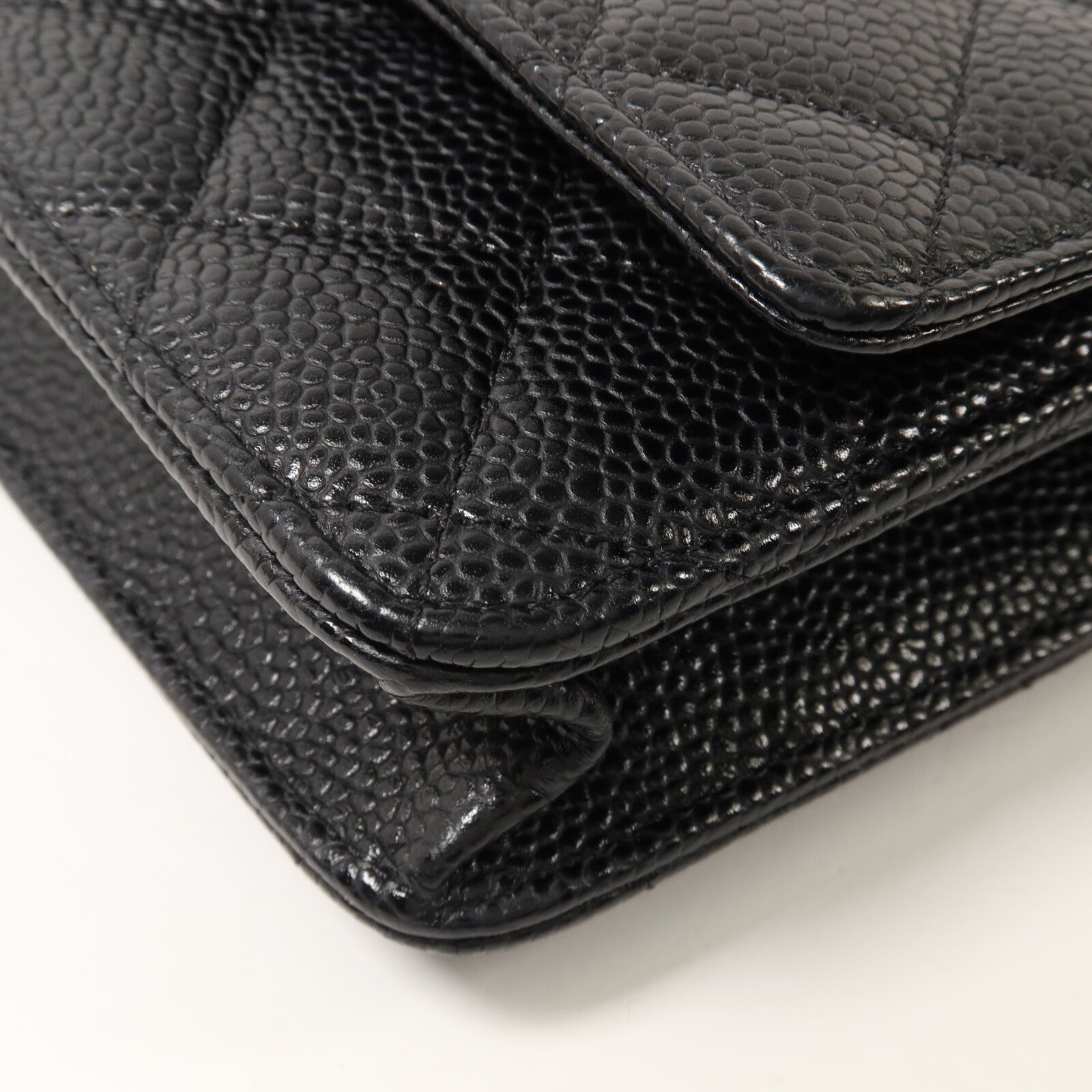 CHANEL 牛皮皮革WOC Wallet On Chain鏈帶肩背袋