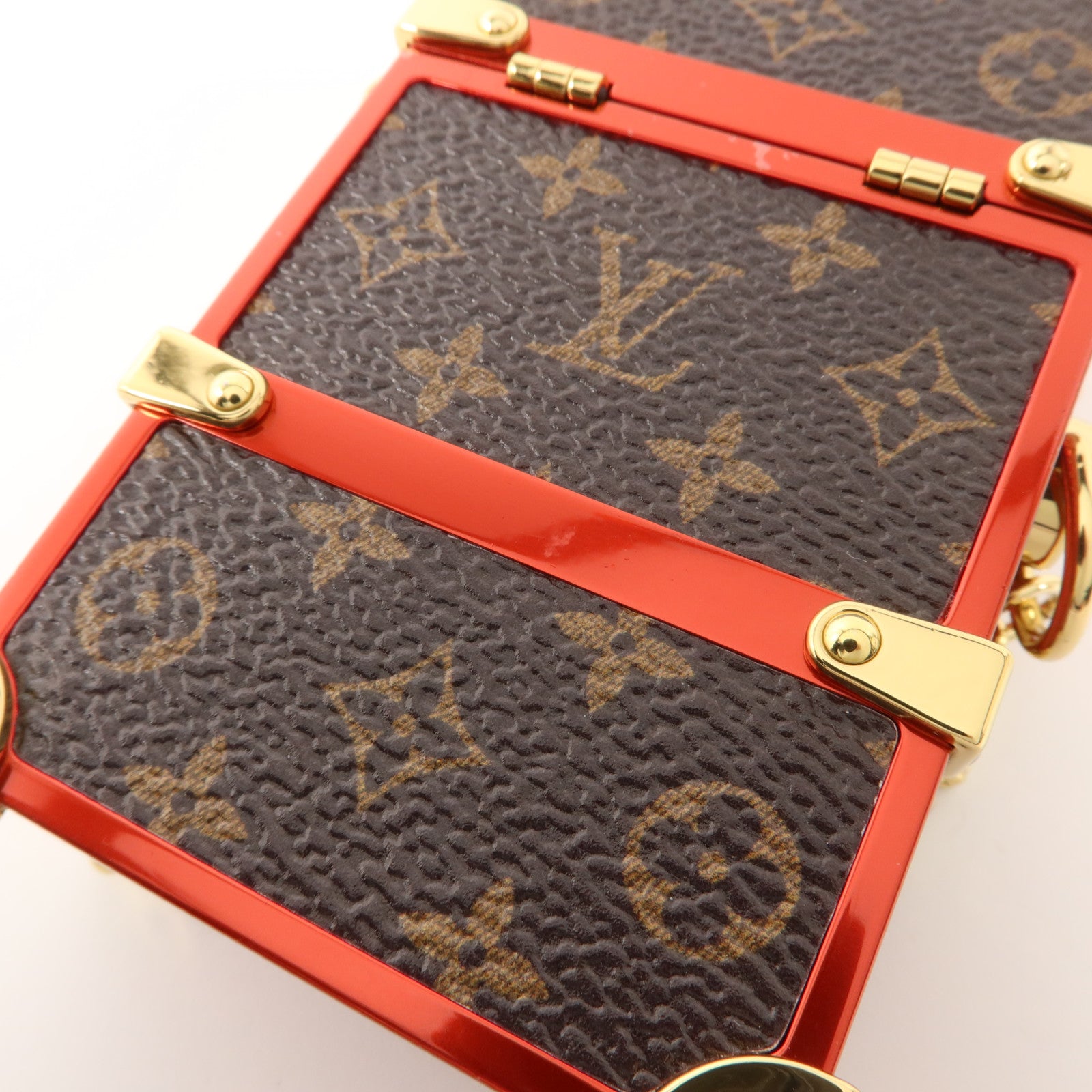 LOUIS VUITTON 金屬/Monogram Trunk Box Pouch肩背袋