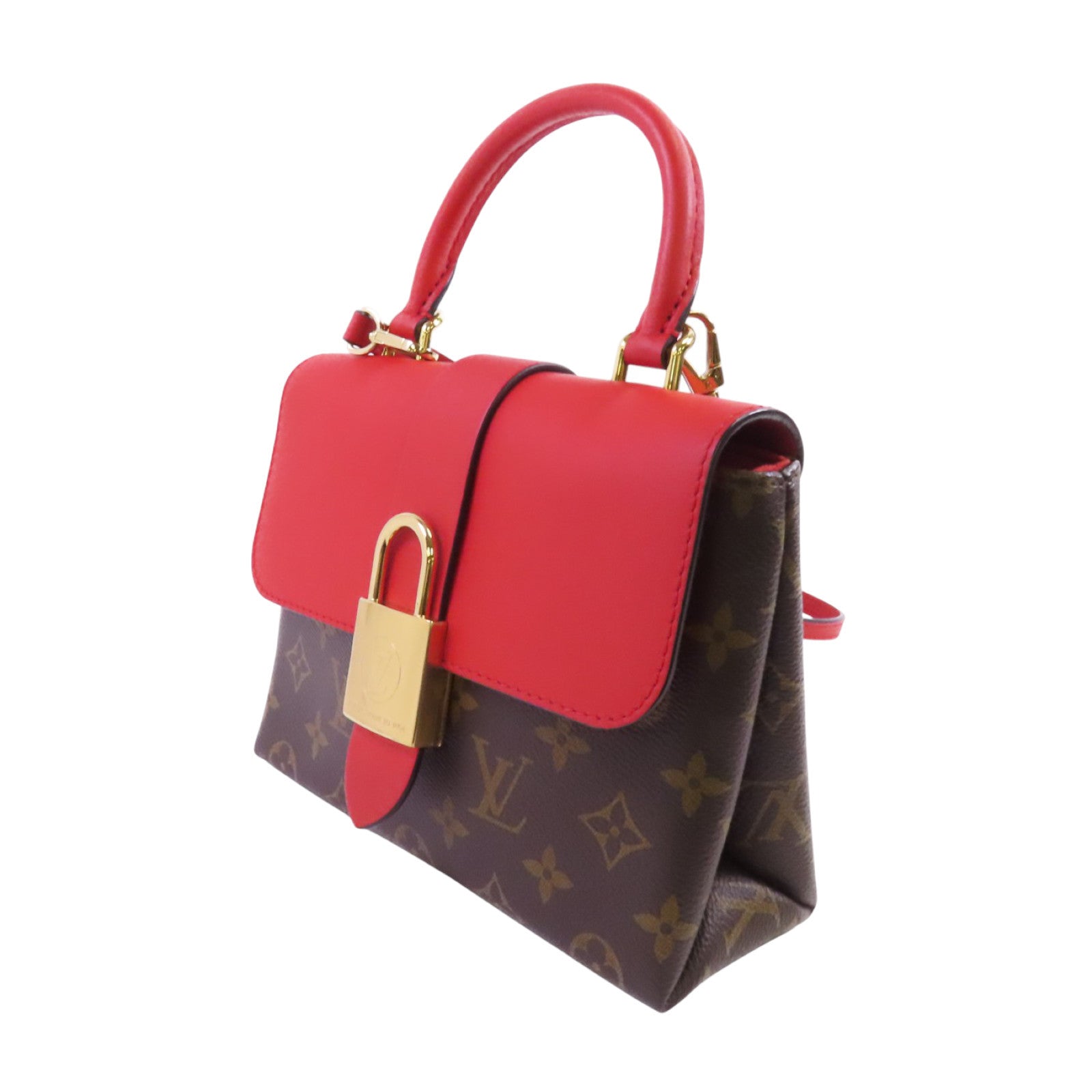LOUIS VUITTON Monogram Locky BB金扣手挽肩背兩用袋