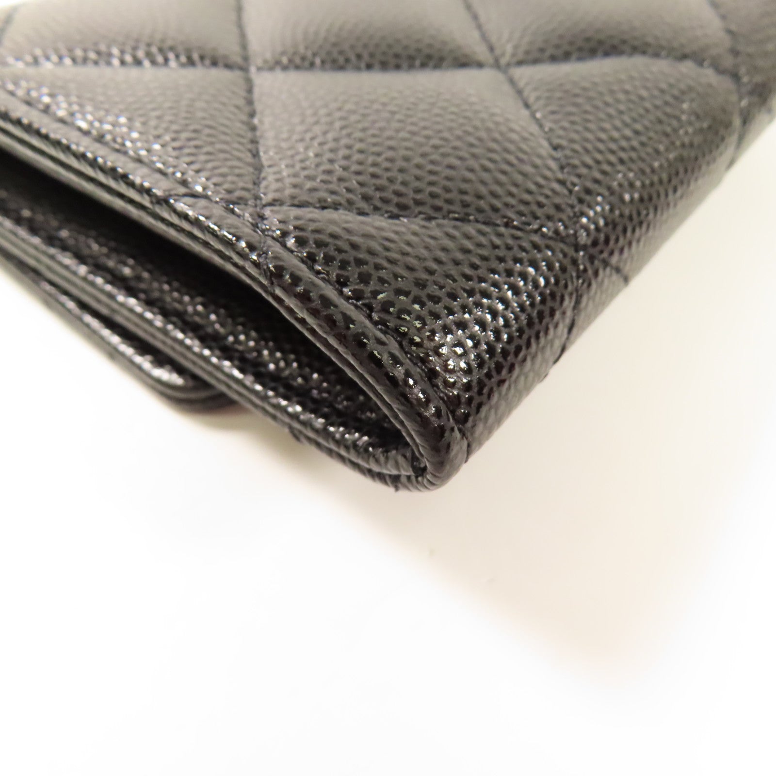 CHANEL 牛皮皮革Wallet金扣錢包