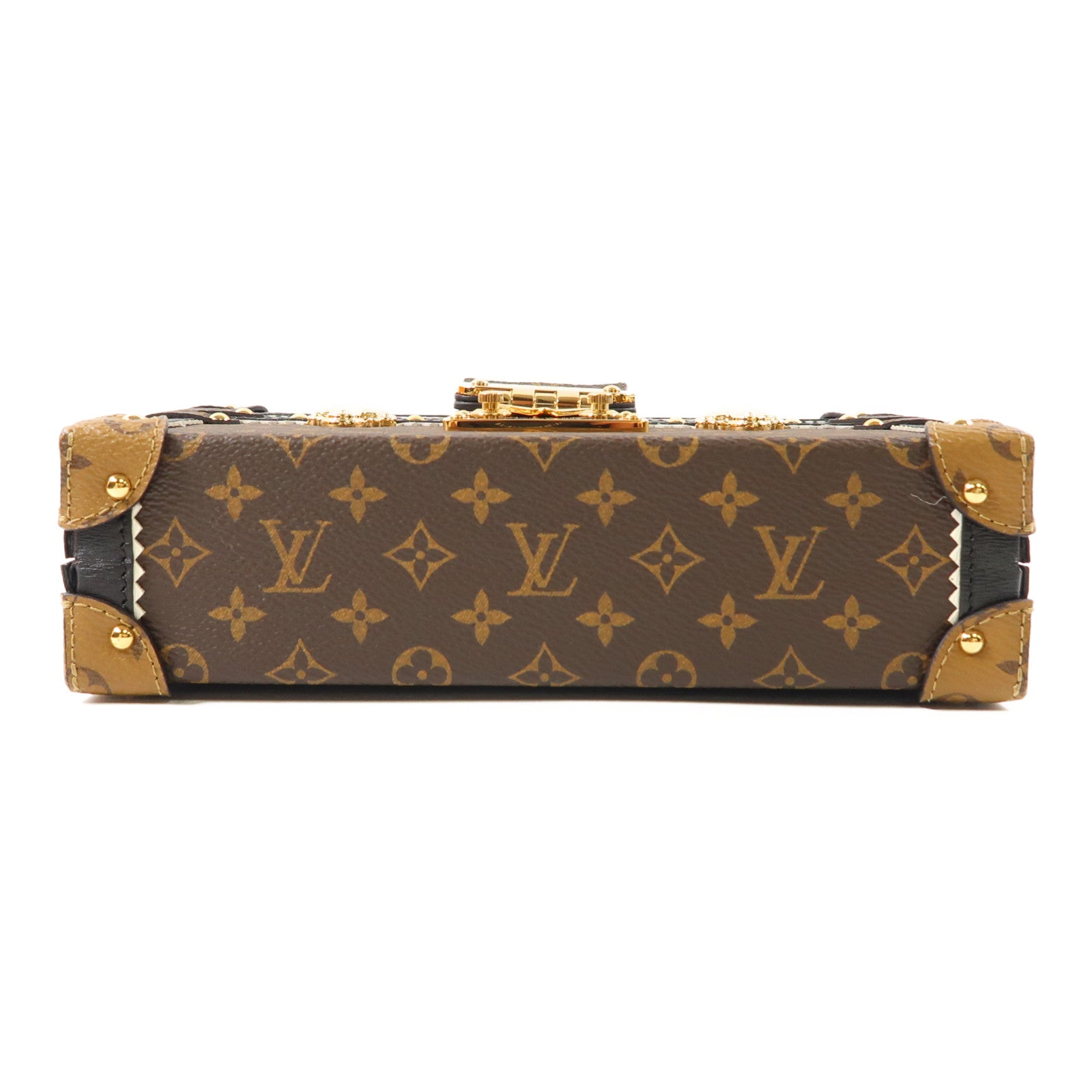 LOUIS VUITTON Monogram Petite Malle Shoulder Bag金扣肩背袋