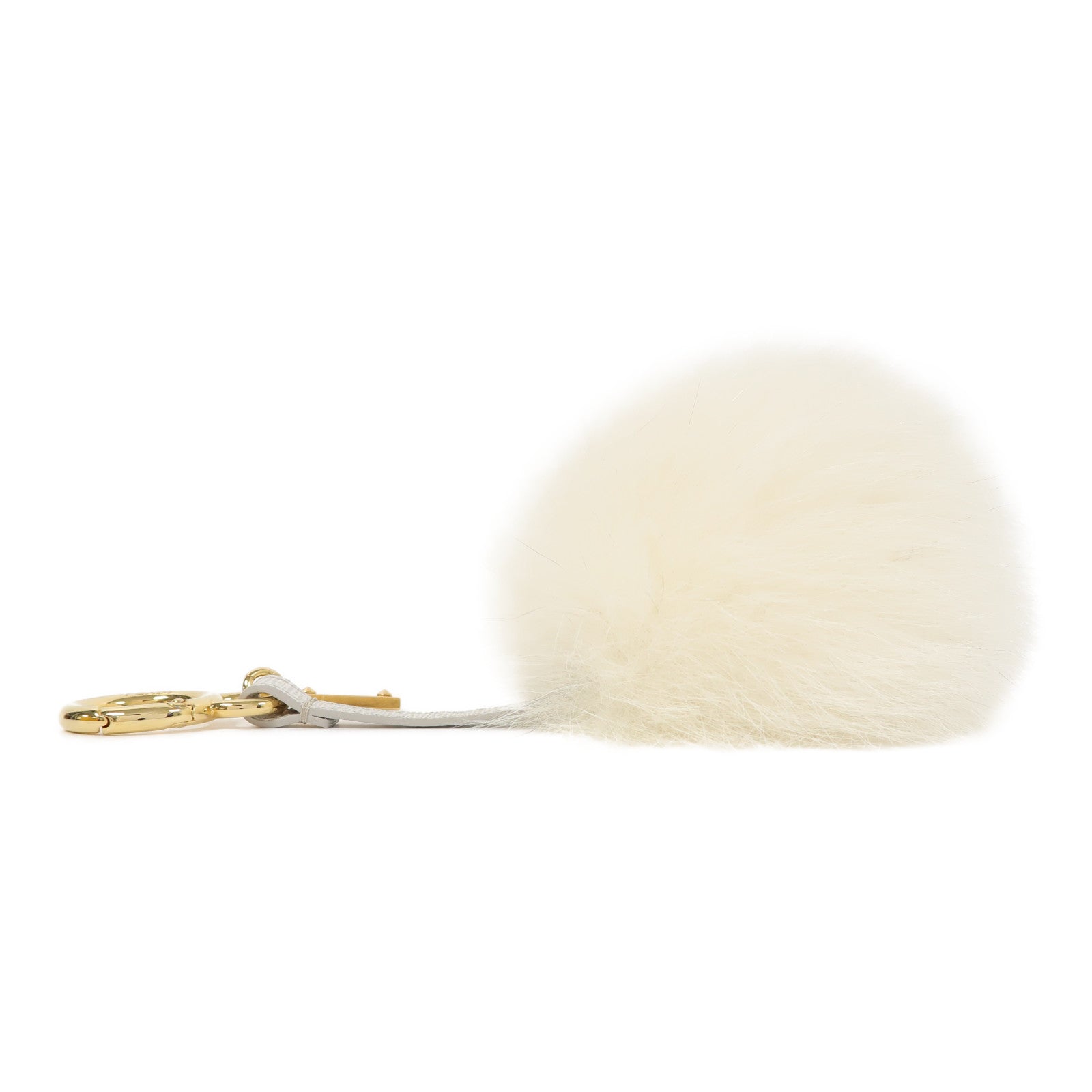 FENDI 毛茸Charm掛飾白色