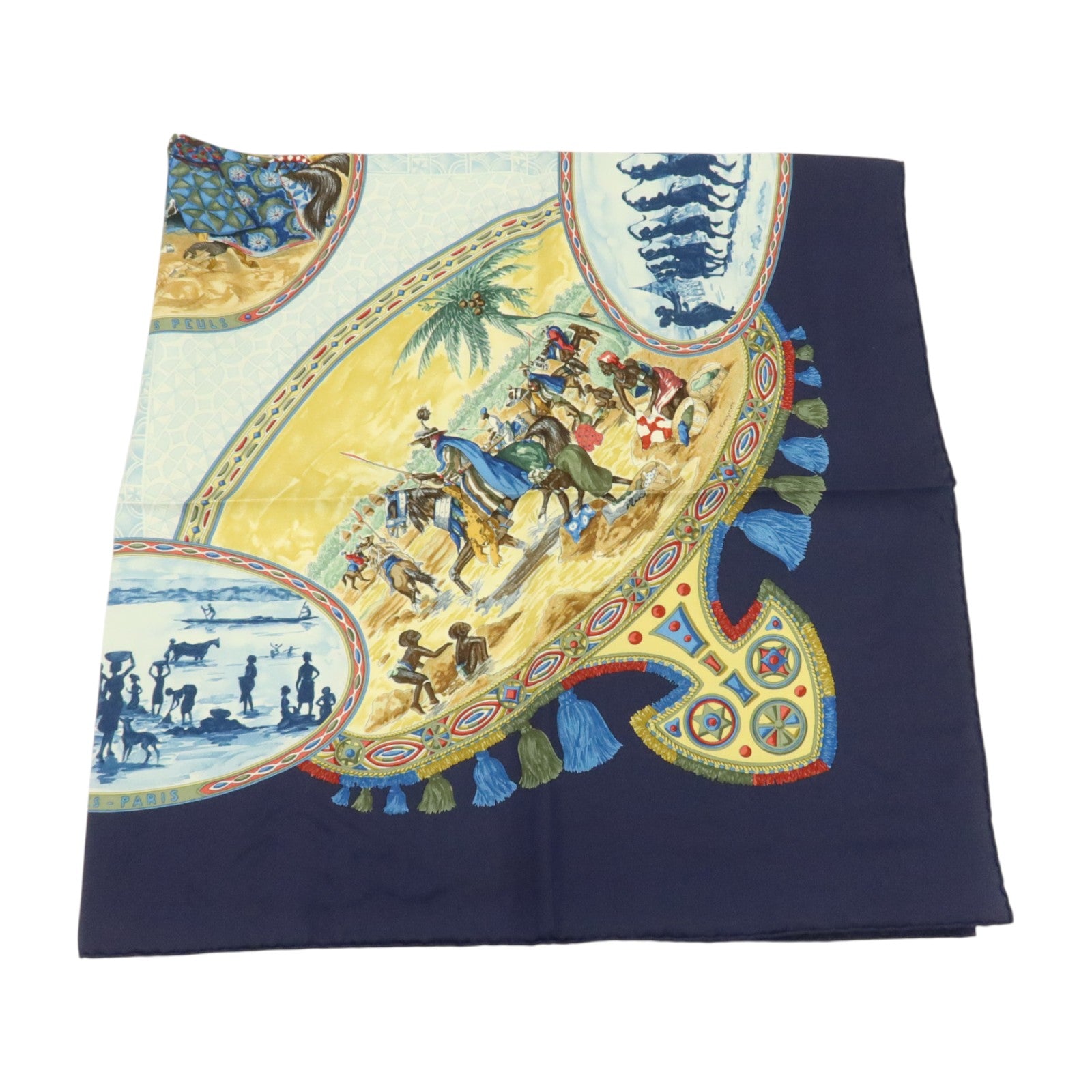 HERMES 絲質Scarf 90x90cm絲巾