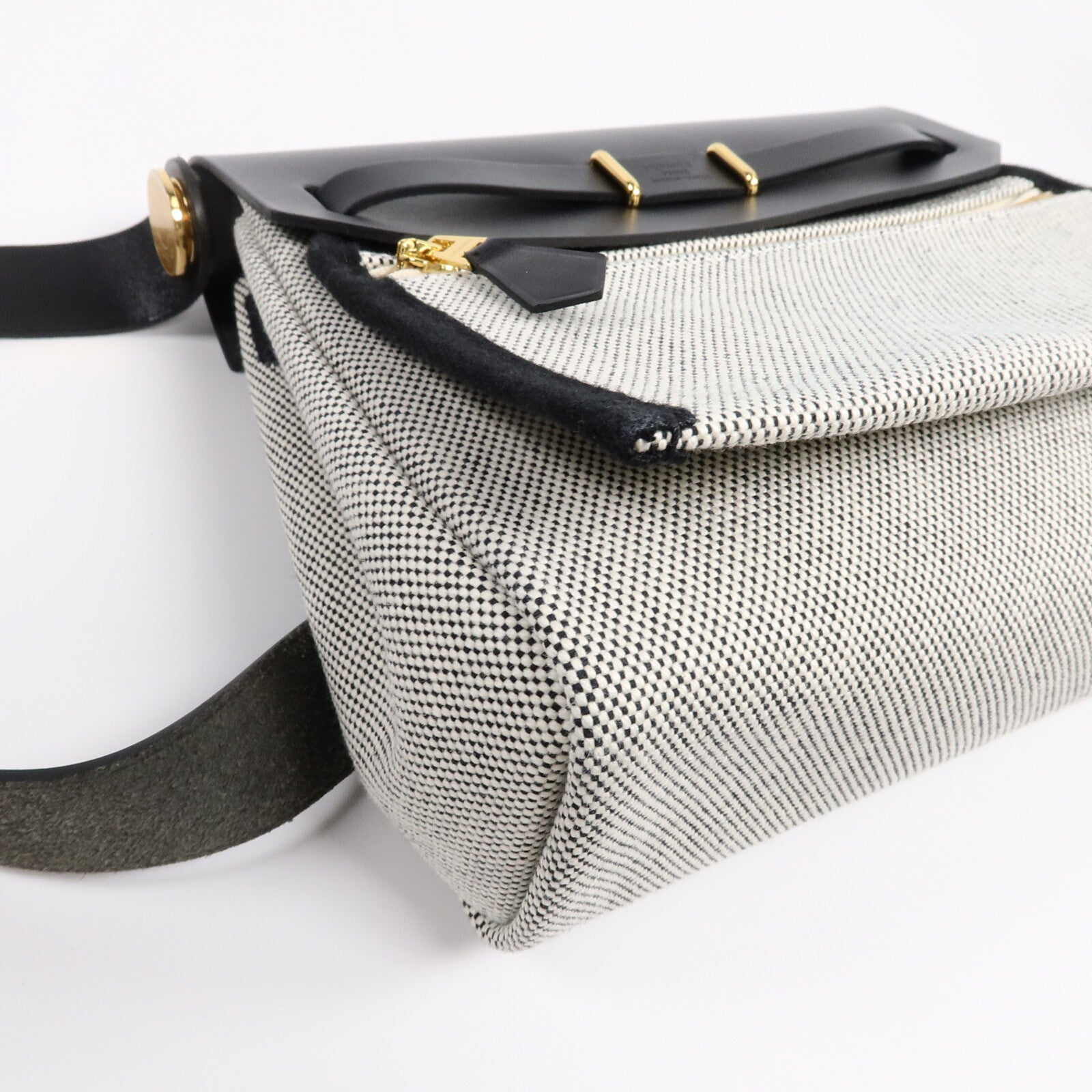 HERMES 帆布Mini Herbag肩背袋