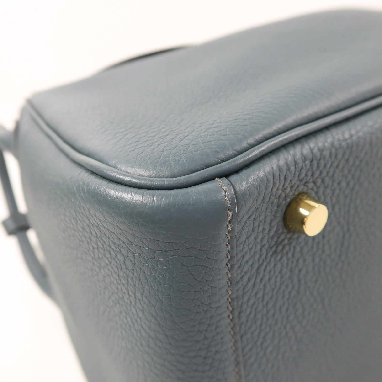 HERMES Clemence皮革Lindy 30金扣手挽肩背兩用袋