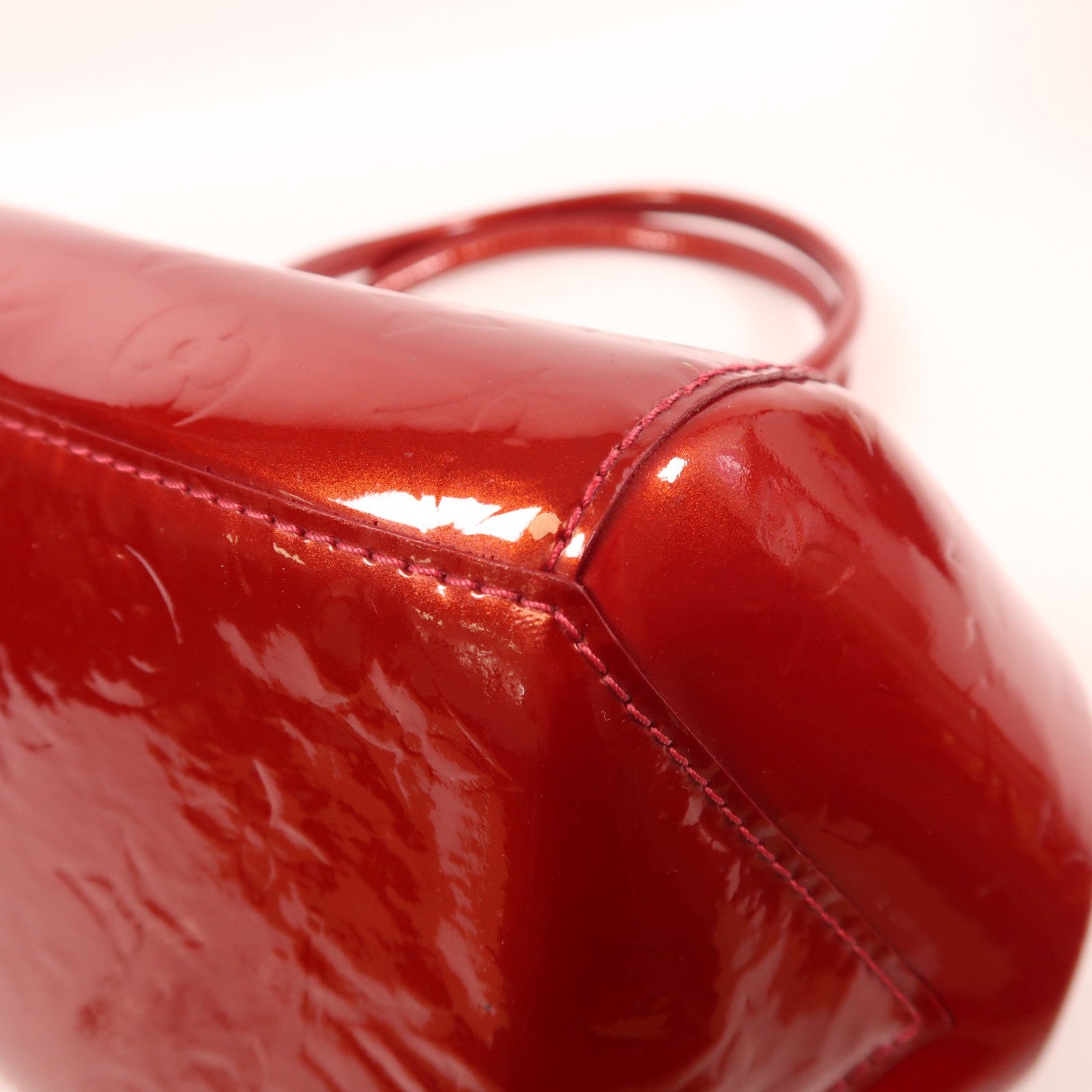 LOUIS VUITTON Monogram Vernis Sherwood金扣手挽袋