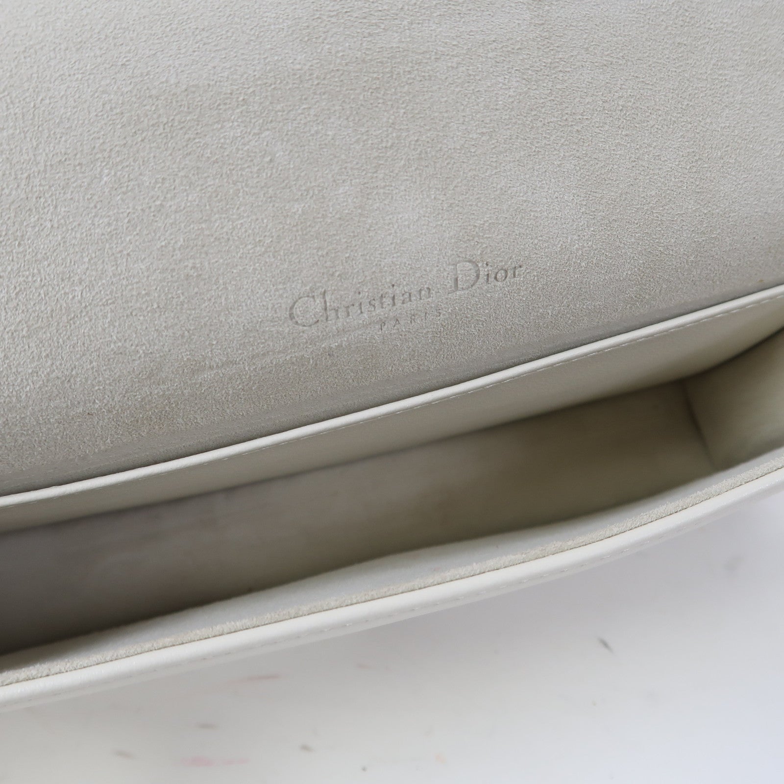 Dior 【激減優惠】牛皮皮革Wallet On Chain金扣鏈帶肩背袋白色/紅色
