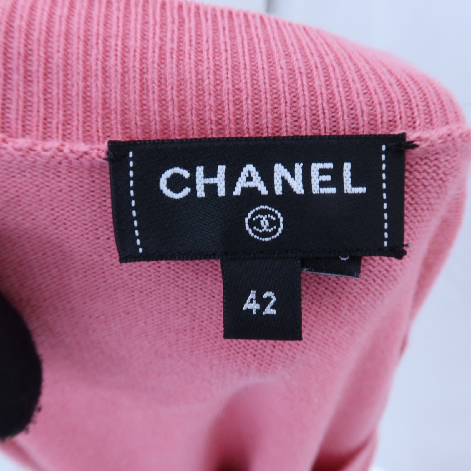 CHANEL Cashmere/Silk Look 38 Knitted Top針織