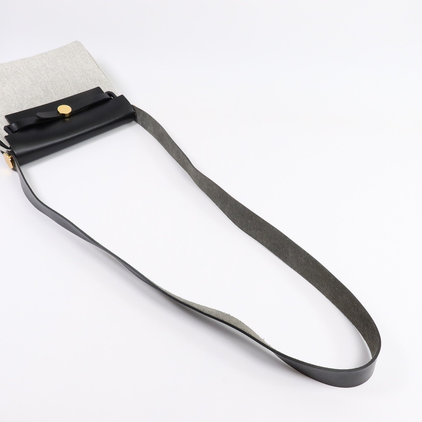 HERMES 帆布Mini Herbag肩背袋