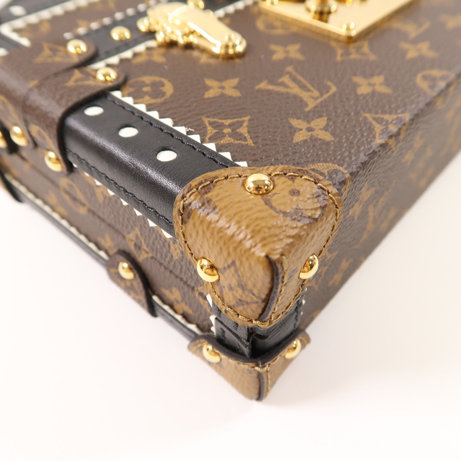 LOUIS VUITTON 【激減優惠】Monogram Petite Malle Shoulder Bag金扣肩背袋