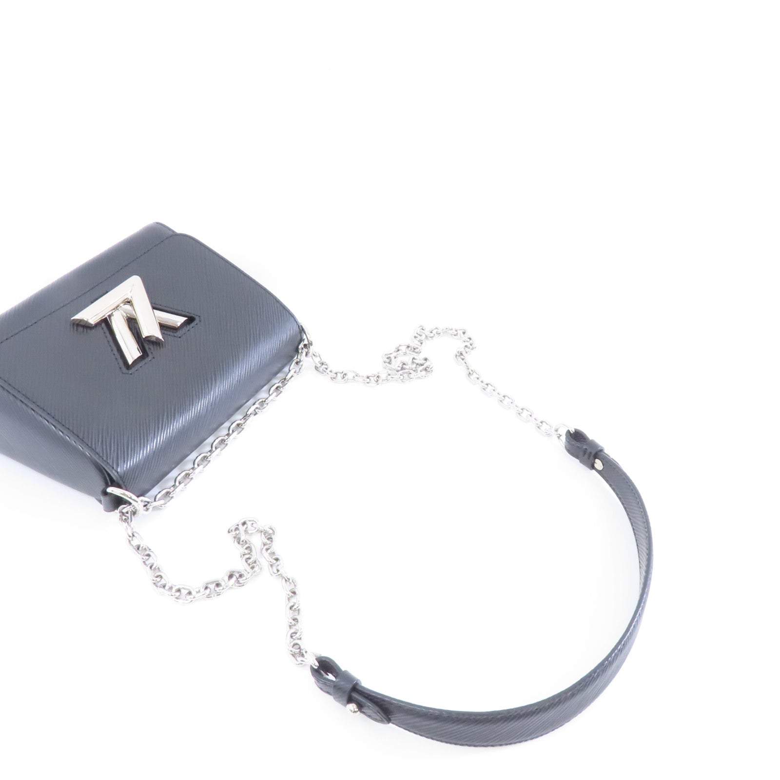 LOUIS VUITTON 【激減優惠】Epi Twist PM銀扣鏈帶肩背袋黑色