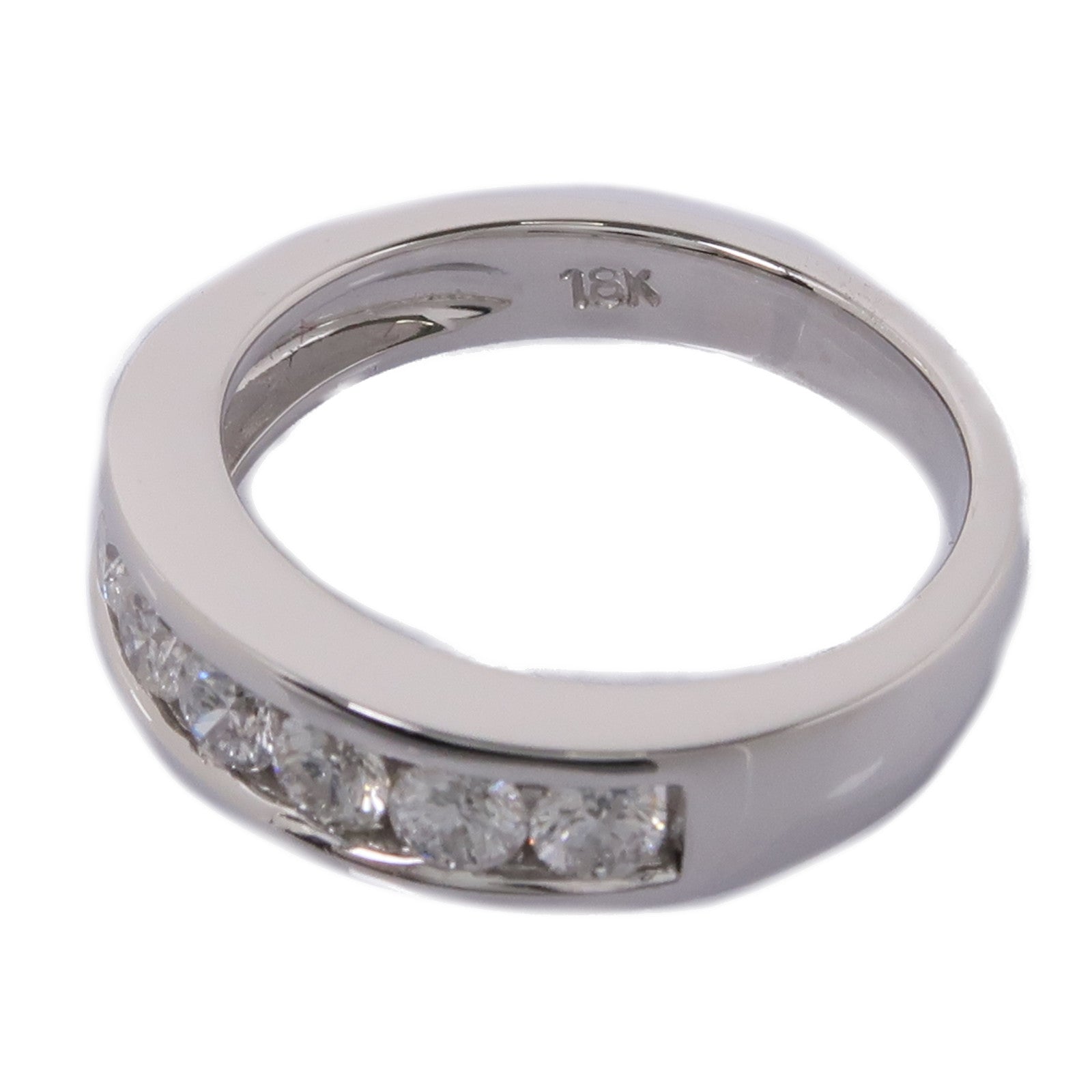JEWELRY Diamond Ring 18K White Gold US#6