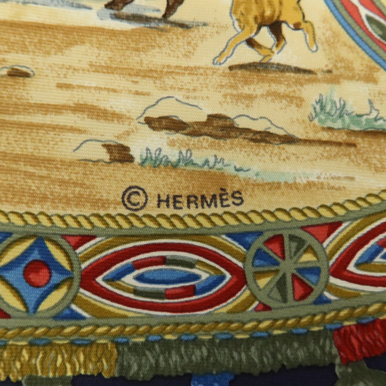 HERMES 絲質Scarf 90x90cm絲巾