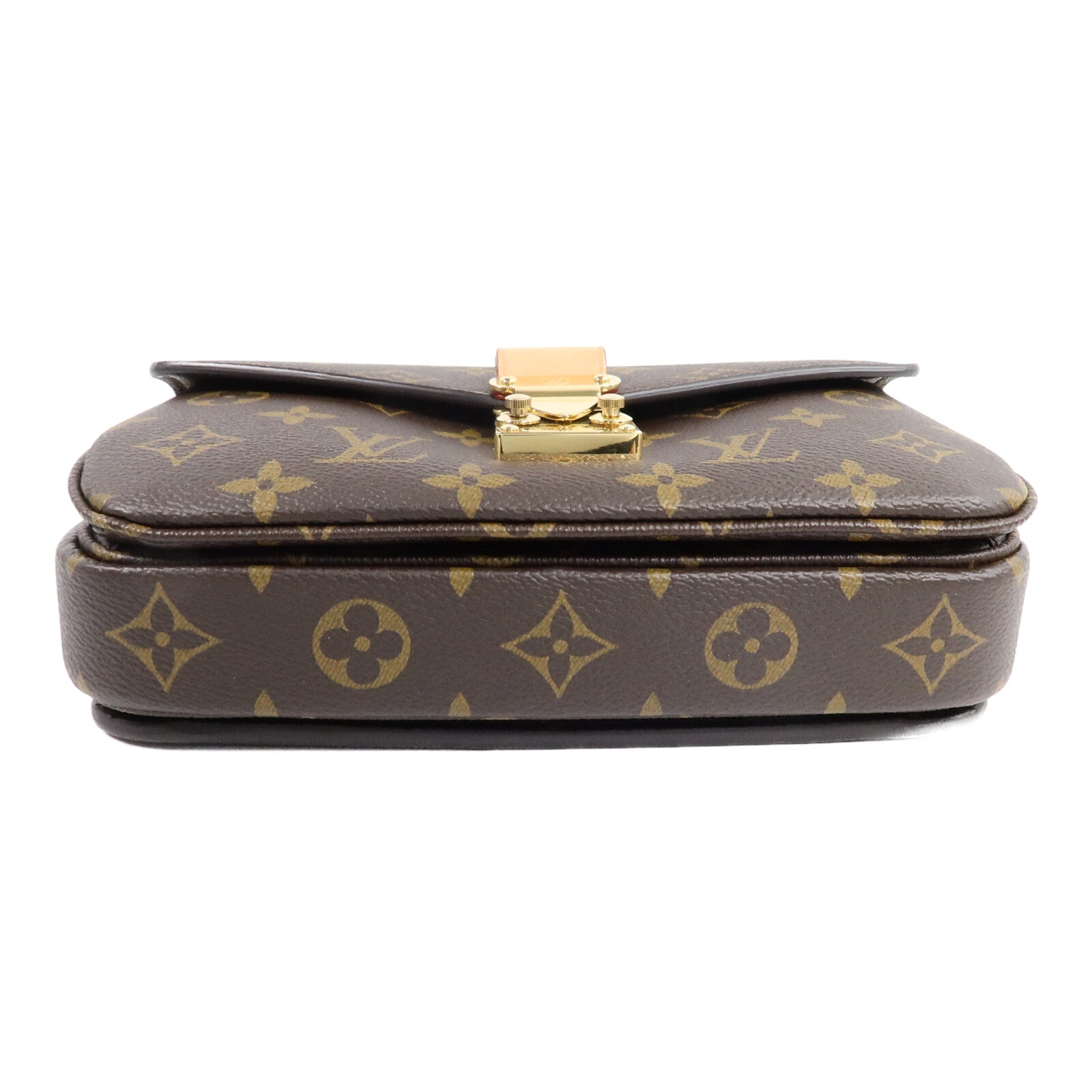 LOUIS VUITTON Monogram Pochette Metis East West金扣手挽肩背兩用袋