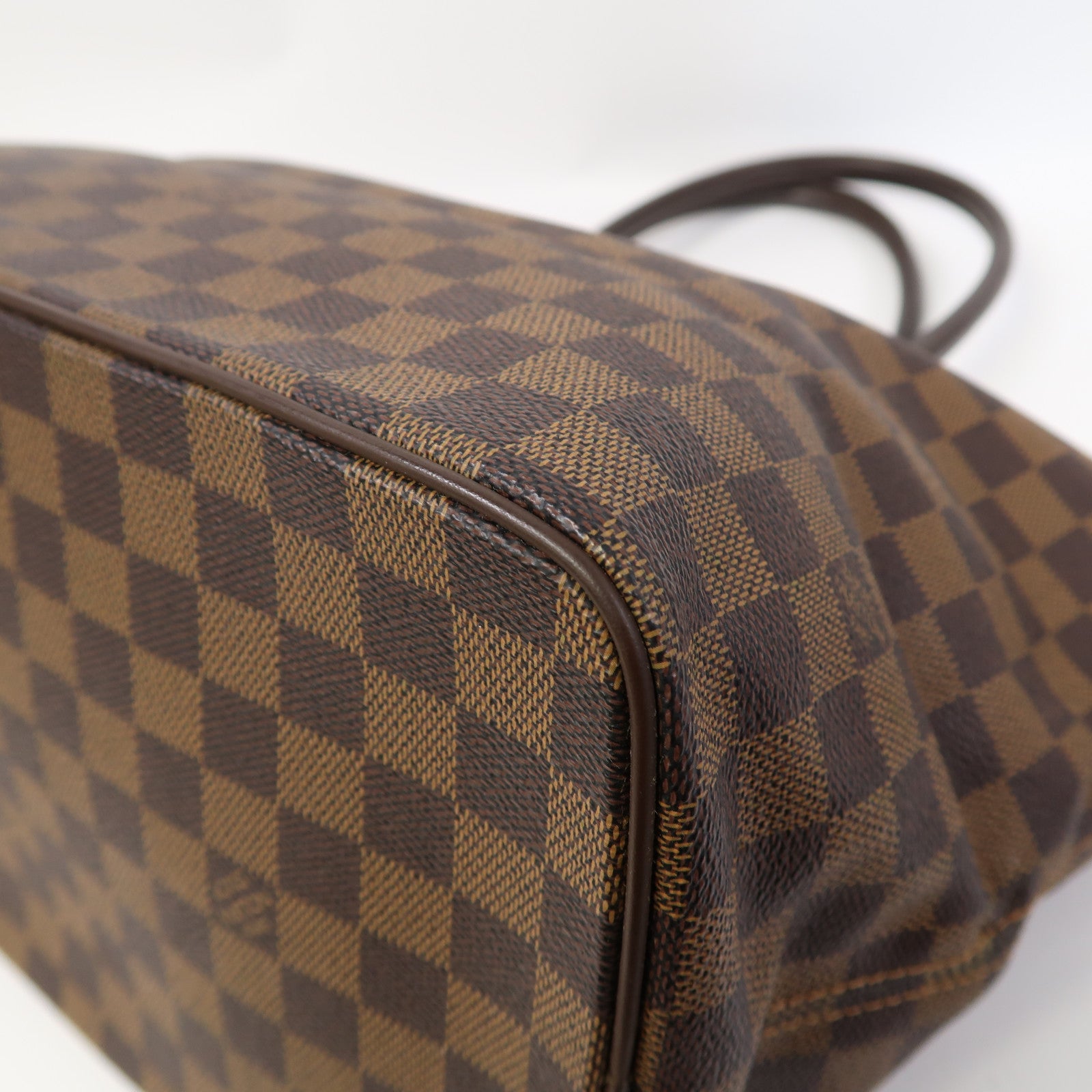 LOUIS VUITTON 【激減優惠】Damier Saleya MM金扣肩背袋啡色