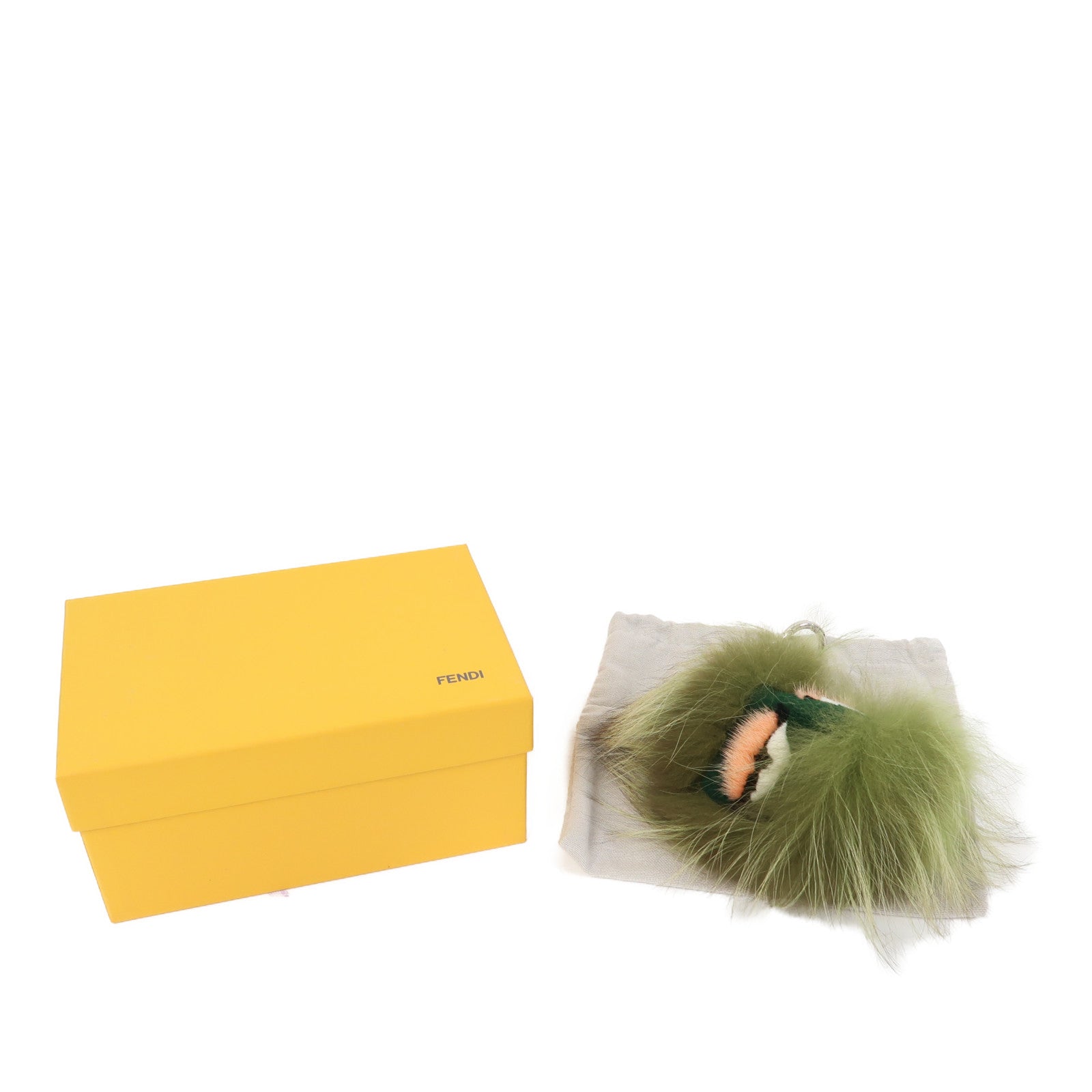 FENDI 毛茸Charm掛飾綠色