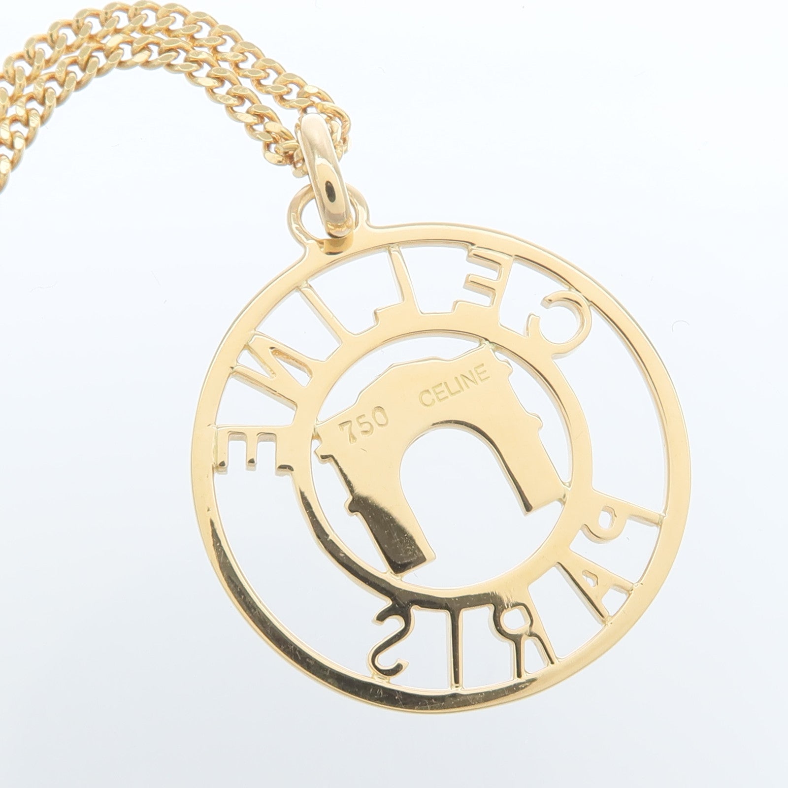 CELINE 18K黃金Arc De Triomphe Necklace項鍊
