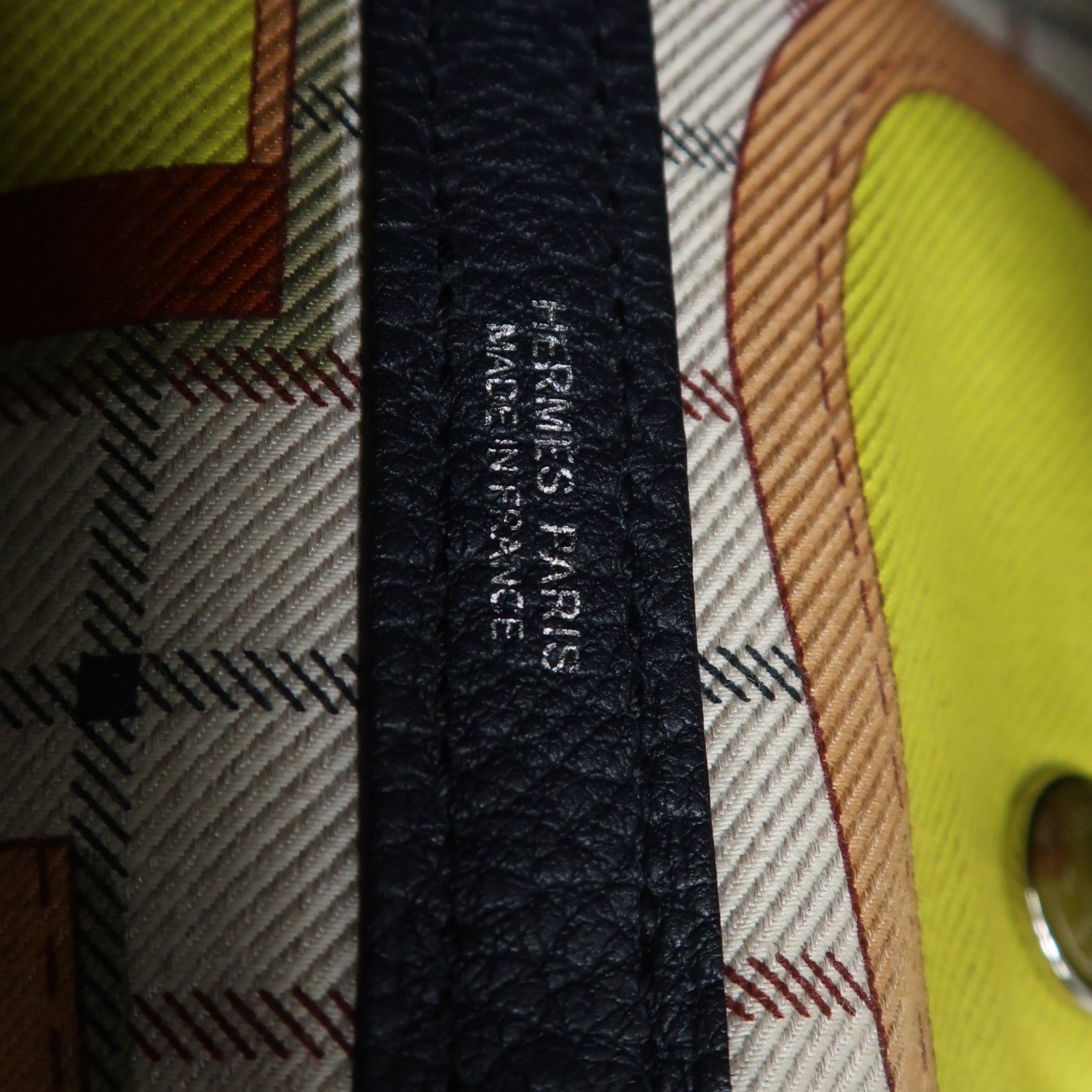 HERMES Negonda皮革Garden Party PM銀扣手挽袋Bleu Indigo