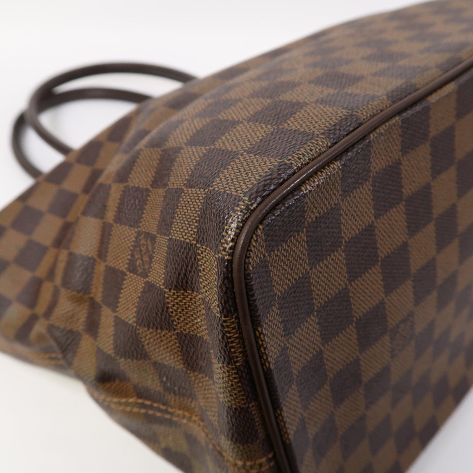 LOUIS VUITTON 【激減優惠】Damier Saleya MM金扣肩背袋啡色