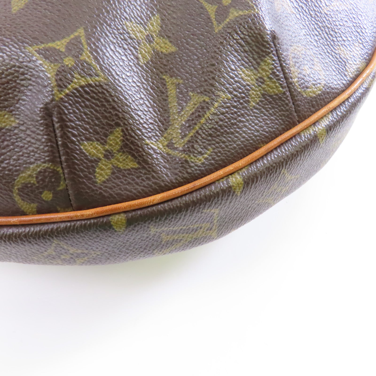 LOUIS VUITTON Monogram Croissant GM金扣肩背袋啡色