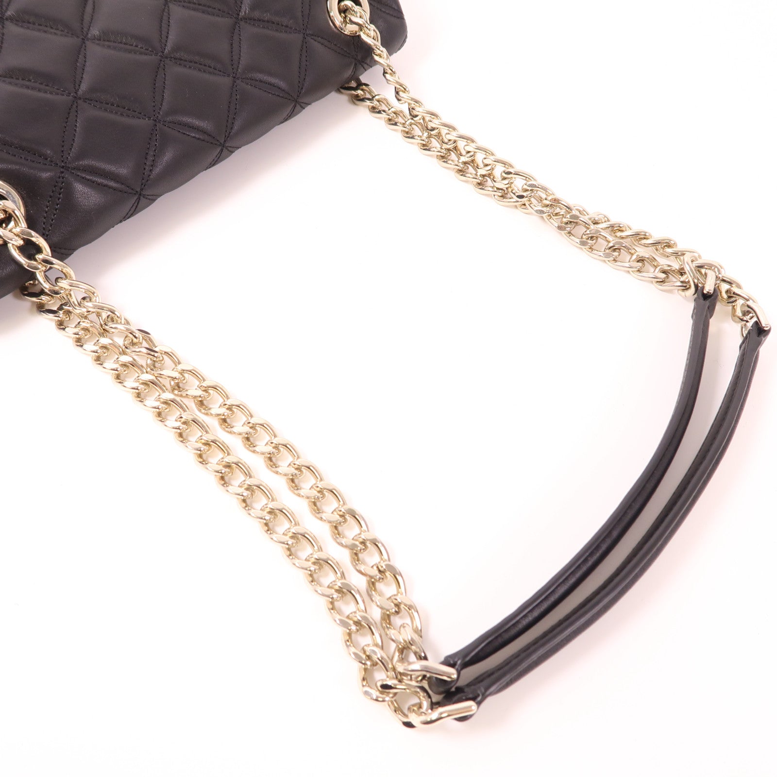 Kate Spade 皮革Chain Shoulder銀扣鏈帶肩背袋