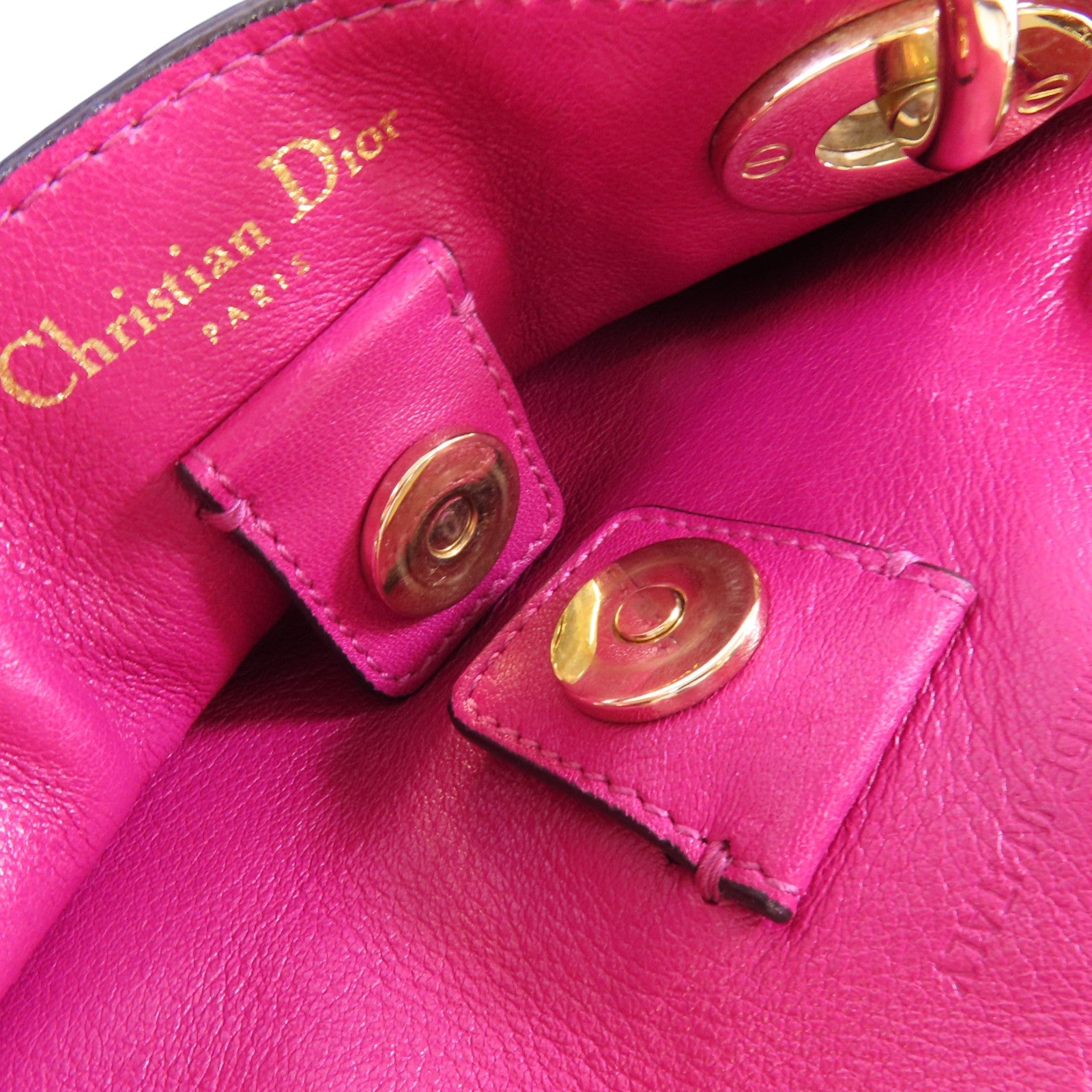 Dior 牛皮皮革Diorissimo金扣手挽肩背兩用袋