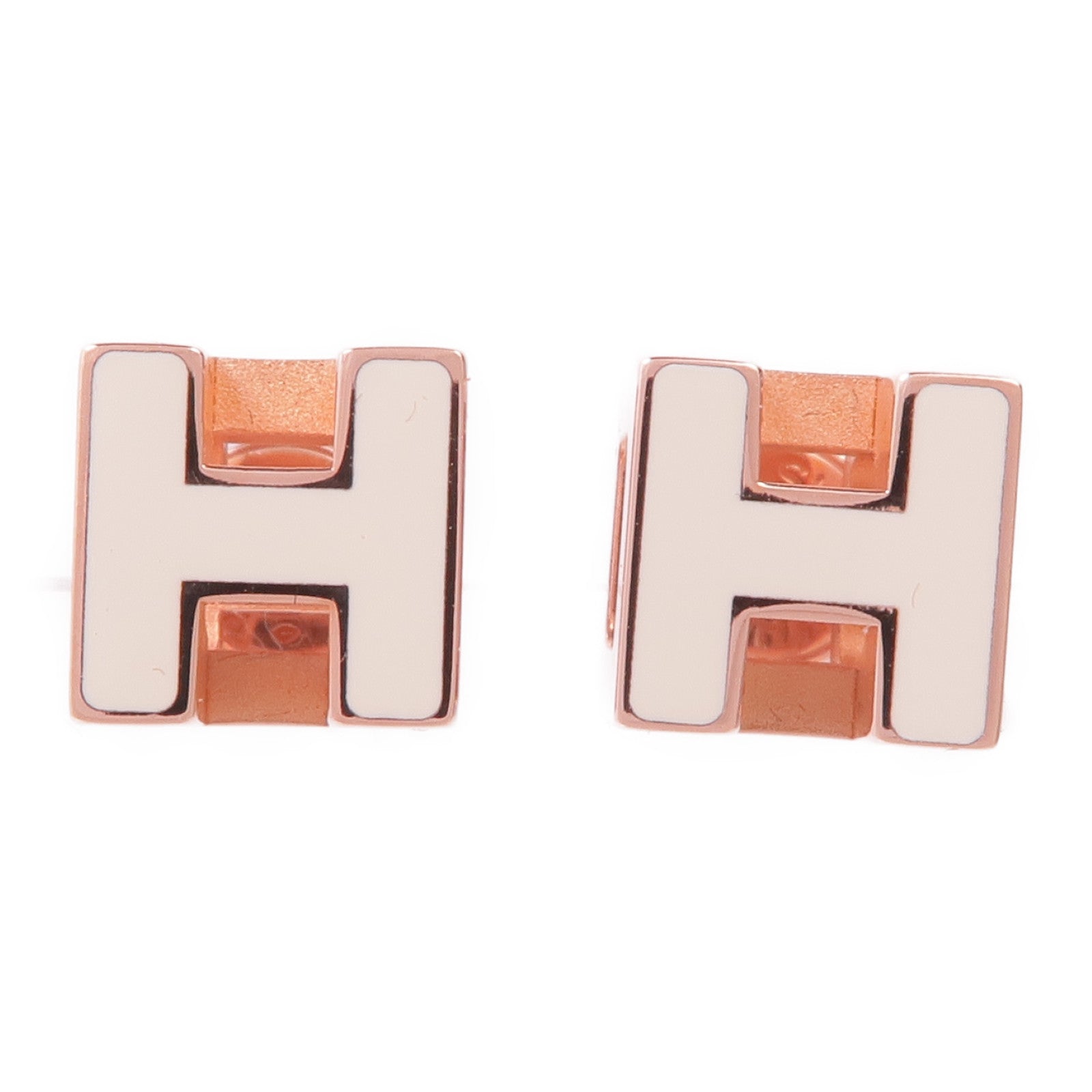 HERMES 金屬Cage d'H earrings耳環