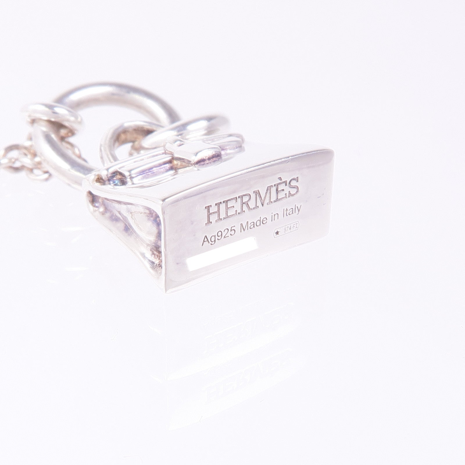 HERMES 925純銀Kelly Pendant項鍊