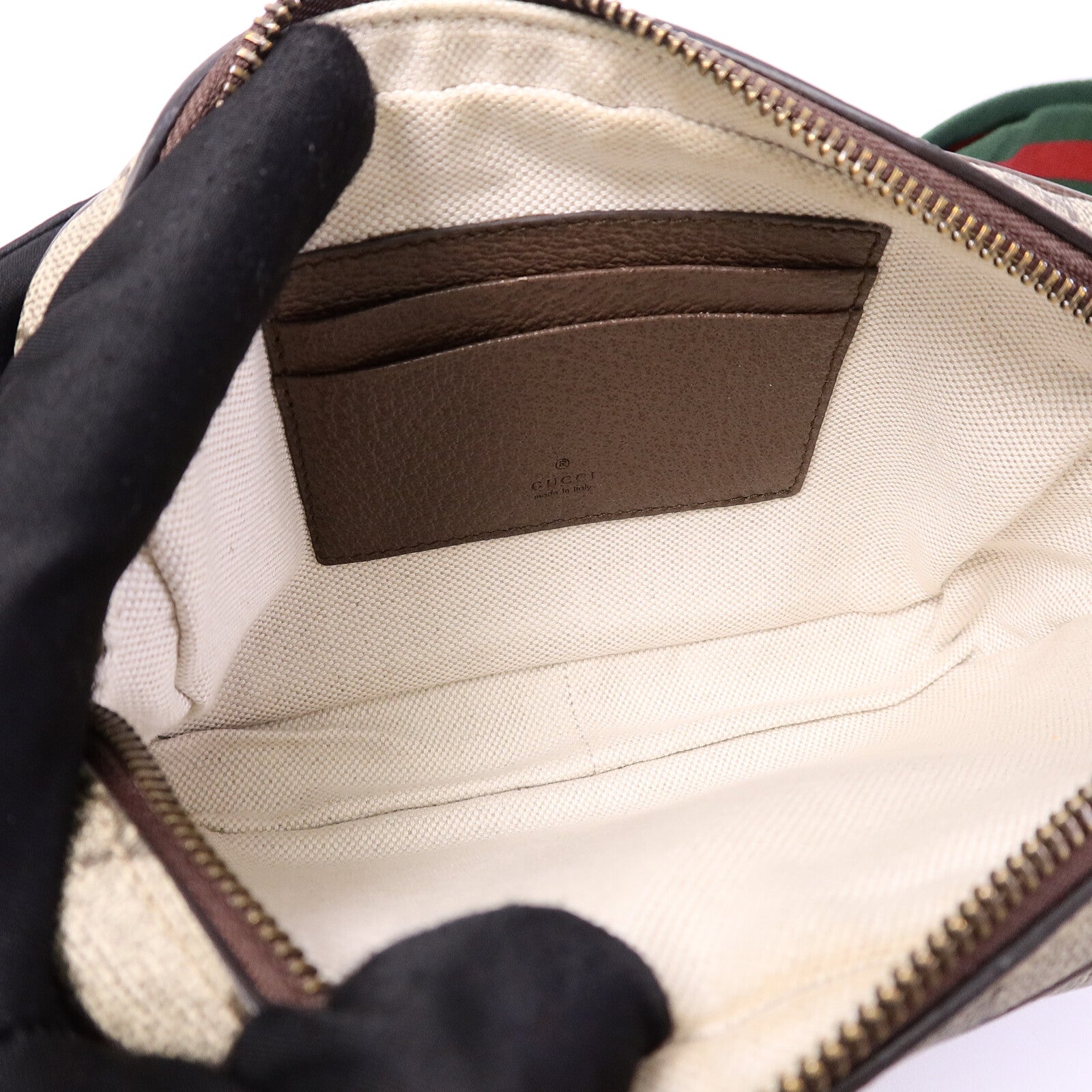 GUCCI 塗層帆布GG Supreme Shoulder Bag肩背袋