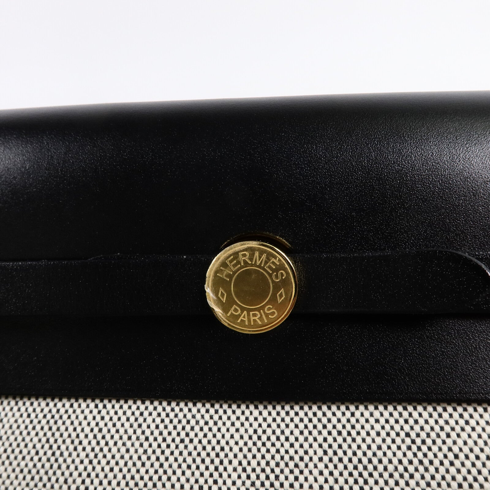 HERMES 帆布Mini Herbag肩背袋