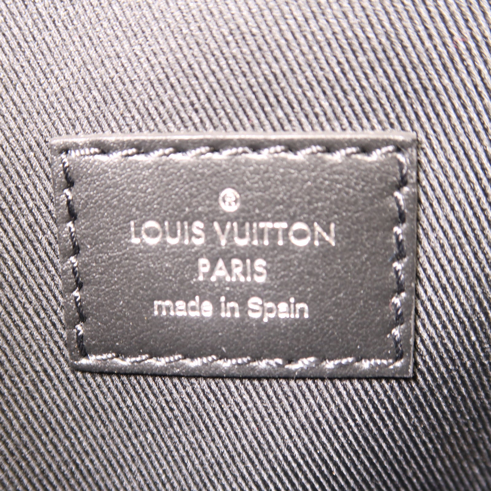 LOUIS VUITTON Damier Graphite Studio Messenger銀扣肩背袋黑色