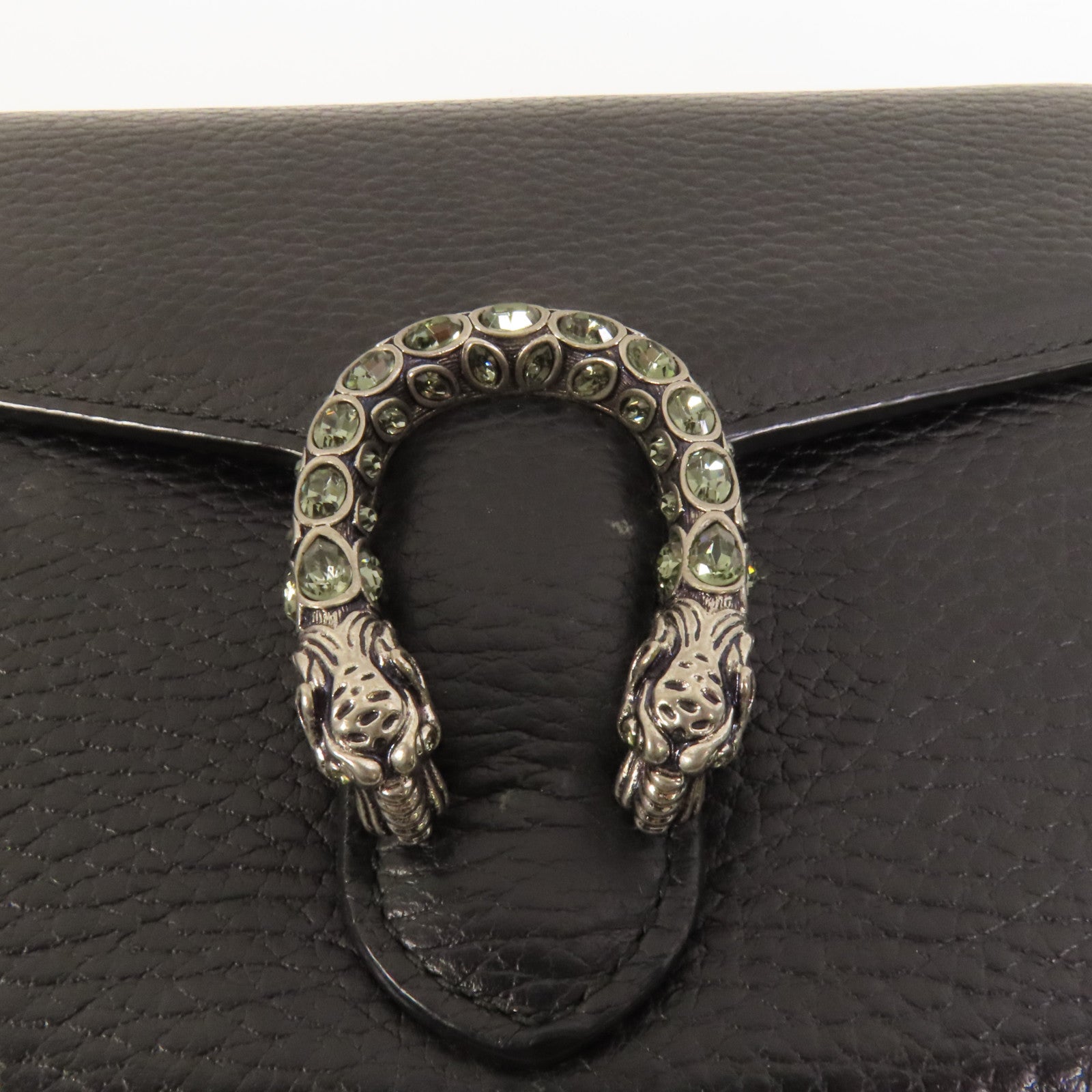 GUCCI 牛皮皮革Dionysus銀扣鏈帶肩背袋