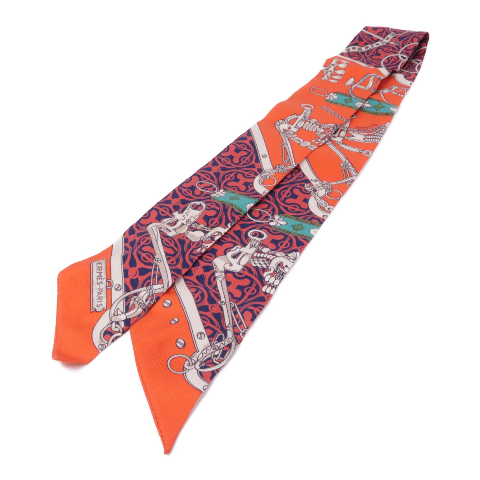 HERMES 絲質Twilly絲巾
